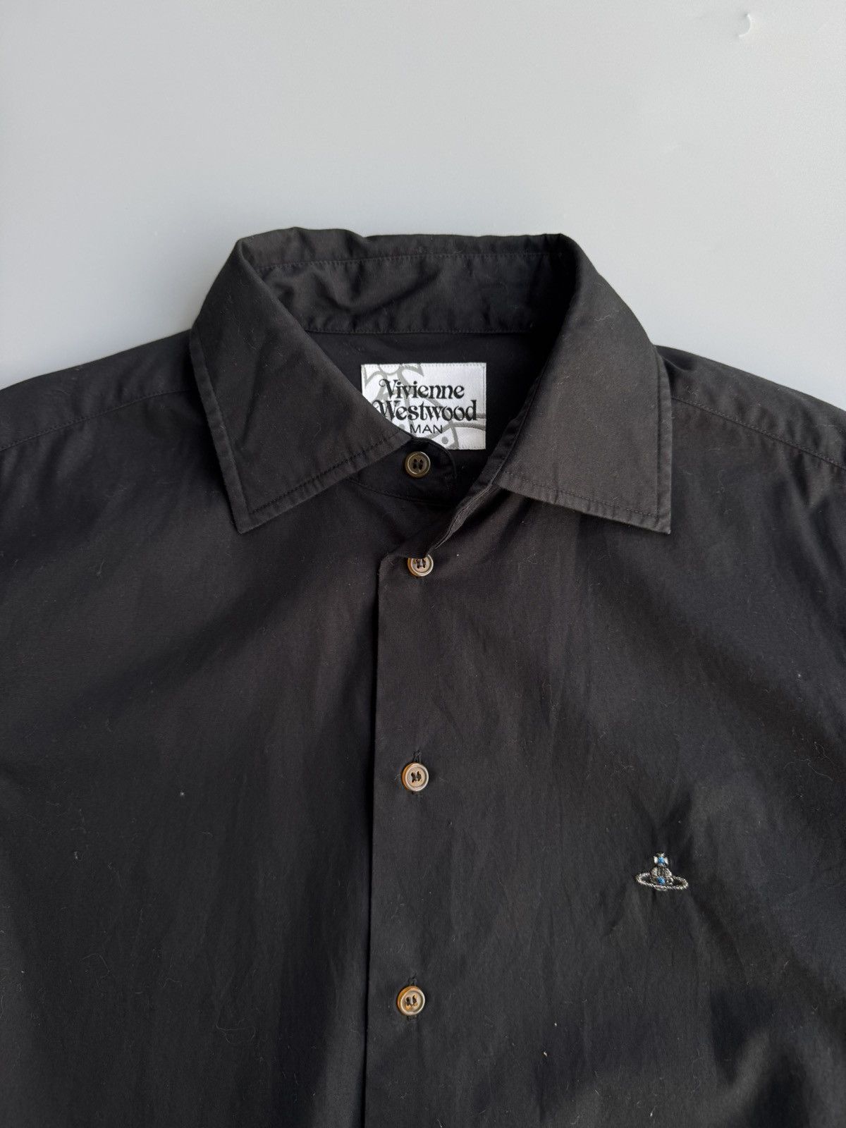 Vivienne Westwood Vintage 1998s Vivienne Westwood MAN 'Crown' Logo Shirts Size US S / EU 44-46 / 1 - 2 Thumbnail