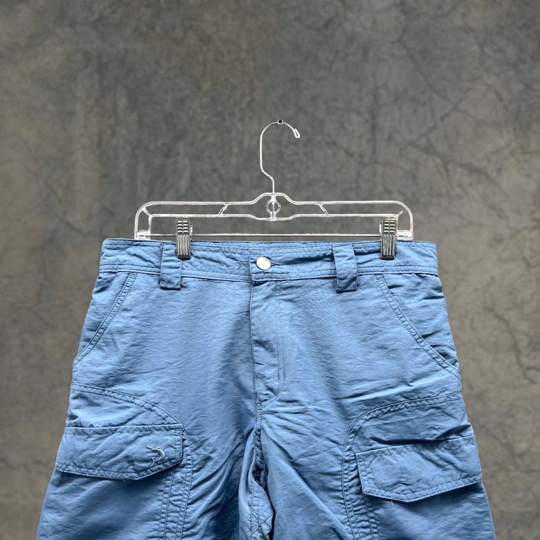 Vintage Reel Legends Shorts Men 32 Adult Blue Cargo Nylon Casual Outdoors Flat Front Size US 32 / EU 48 - 1 Thumbnail