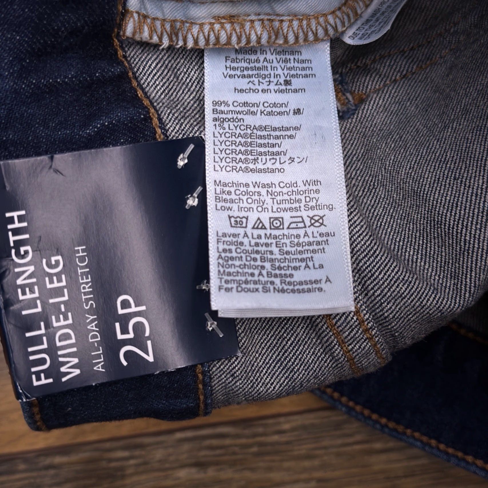 J.Crew J.CREW Jeans Wide-Leg 25 Petite Mid Rise Stretch Womens Denim Blue 5-Pocket Inseam 26 In./Petites Jeans Stretch Modern City Womens Size 42" / US 20 - 6 Thumbnail