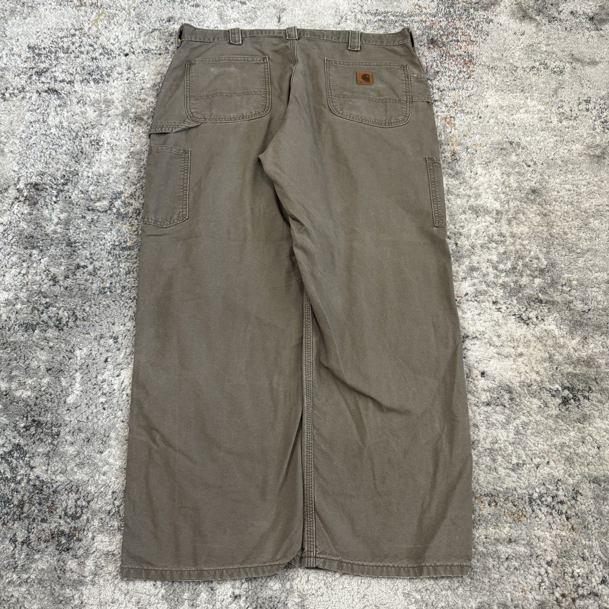 Carhartt × Vintage Vintage Y2K Faded brown Carhartt wide leg carpenter pants Size US 38 / EU 54 - 2 Thumbnail