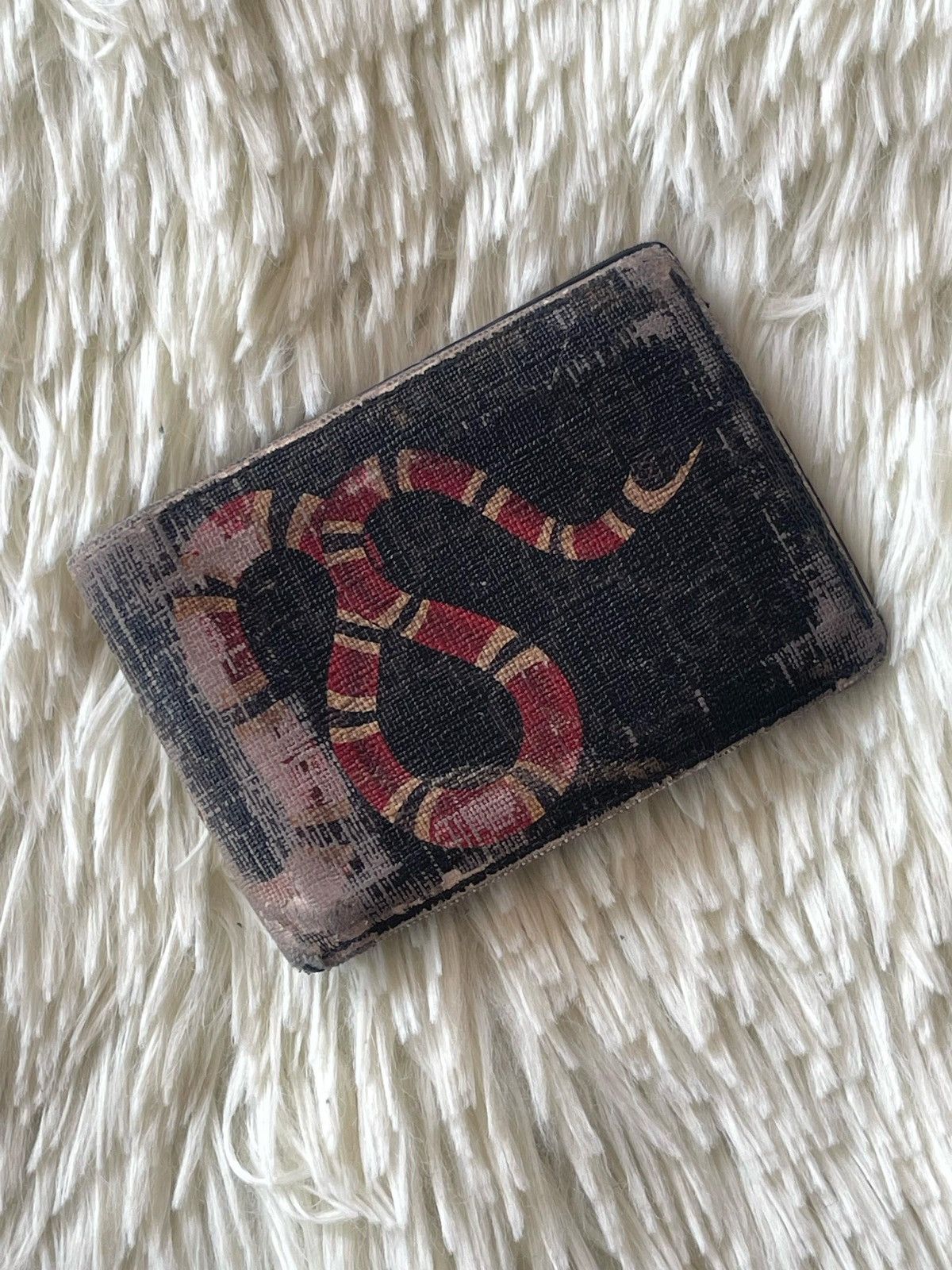 Designer × Gucci × Vintage Gucci Kingsnake Bifold Wallet Size ONE SIZE - 3 Thumbnail