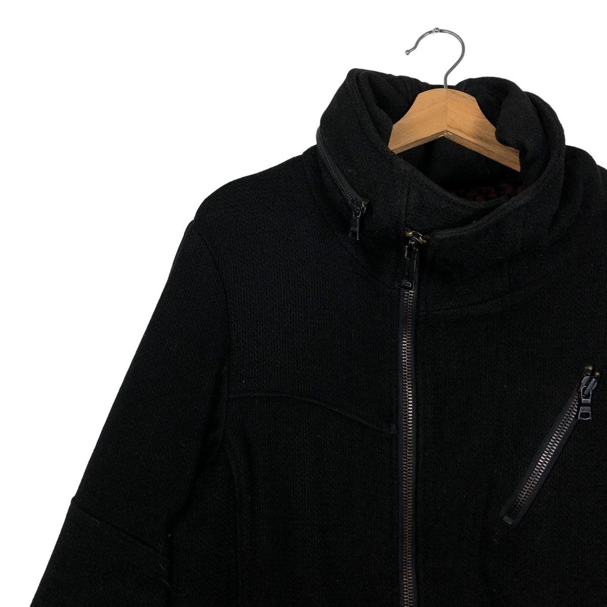 Japanese Brand 🔥Biker Jacket With Assymtric Pocket Custom Culture Japan Size US M / EU 48-50 / 2 - 6 Thumbnail