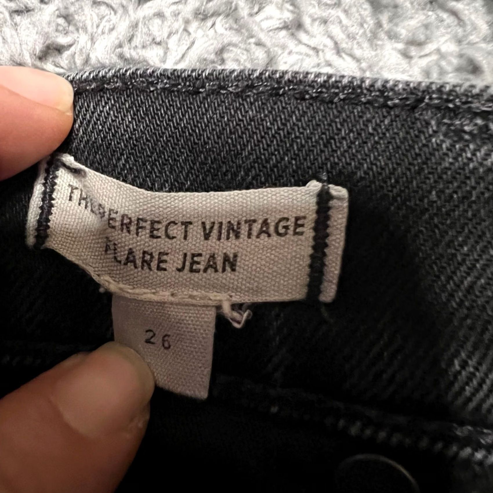 Madewell VINTAGE Madewell The Perfect Flare Jeans Womens High Rise Black 26 23x27.5 Size 26" / US 2 / IT 38 - 5 Thumbnail