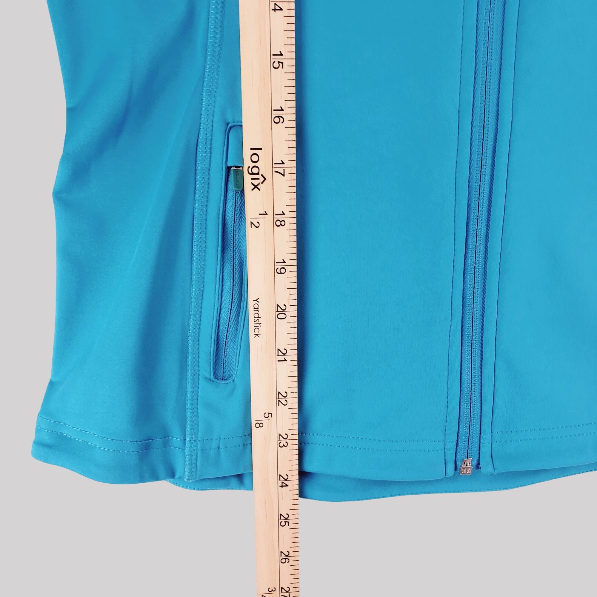Athleta Athleta Womens Blue Full-Zip Stretch Jacket With Thumbholes Size M / US 6-8 / IT 42-44 - 6 Thumbnail