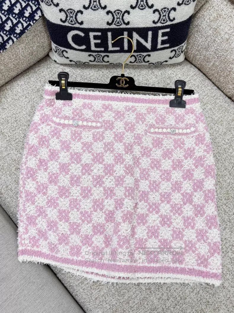 Chanel Chanel Chessboard half-length skirt Size 25" / US 0 / IT 36 - 9 Thumbnail