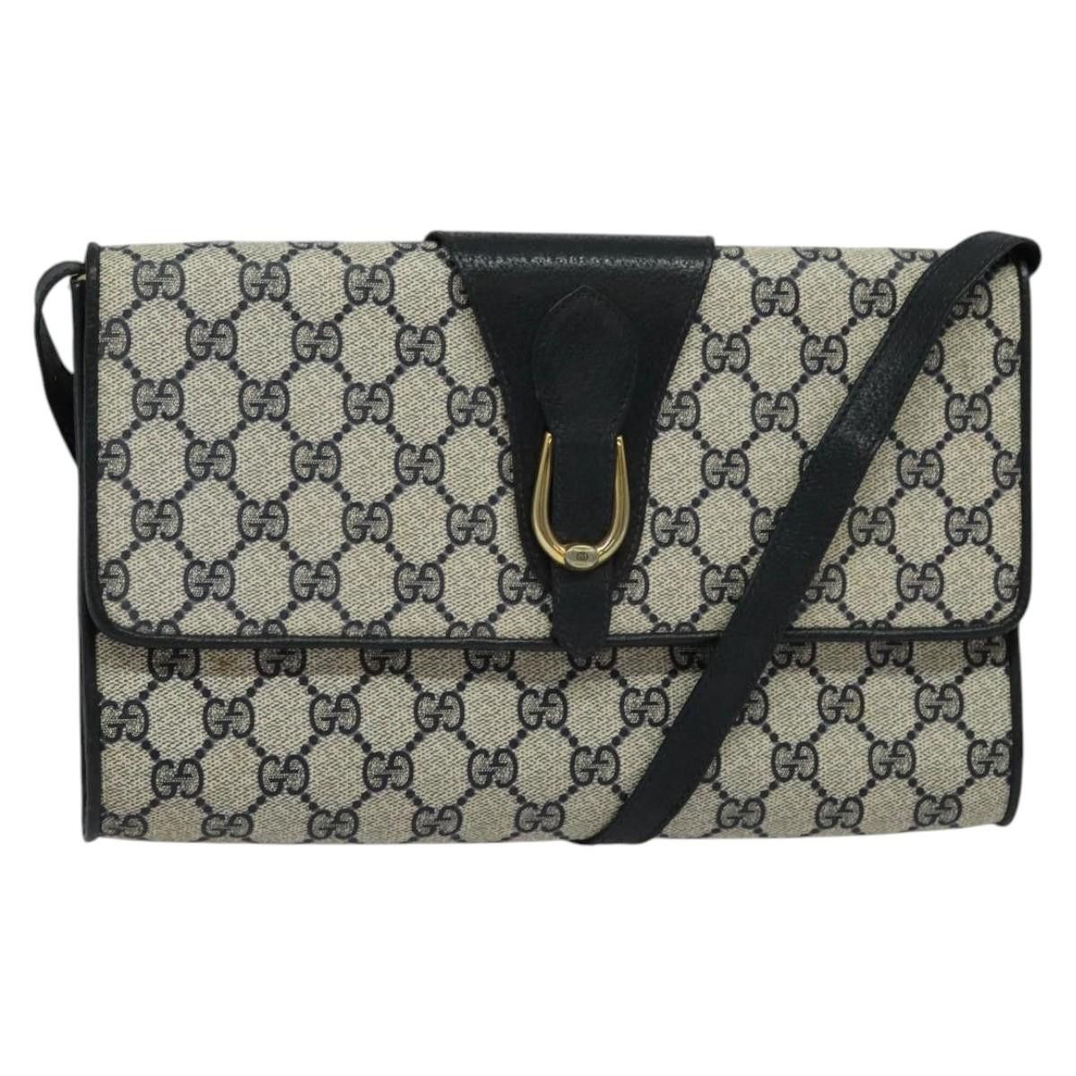 Gucci GUCCI GG Supreme Shoulder Bag Pvc Navy Gold Size ONE SIZE - 1 Thumbnail