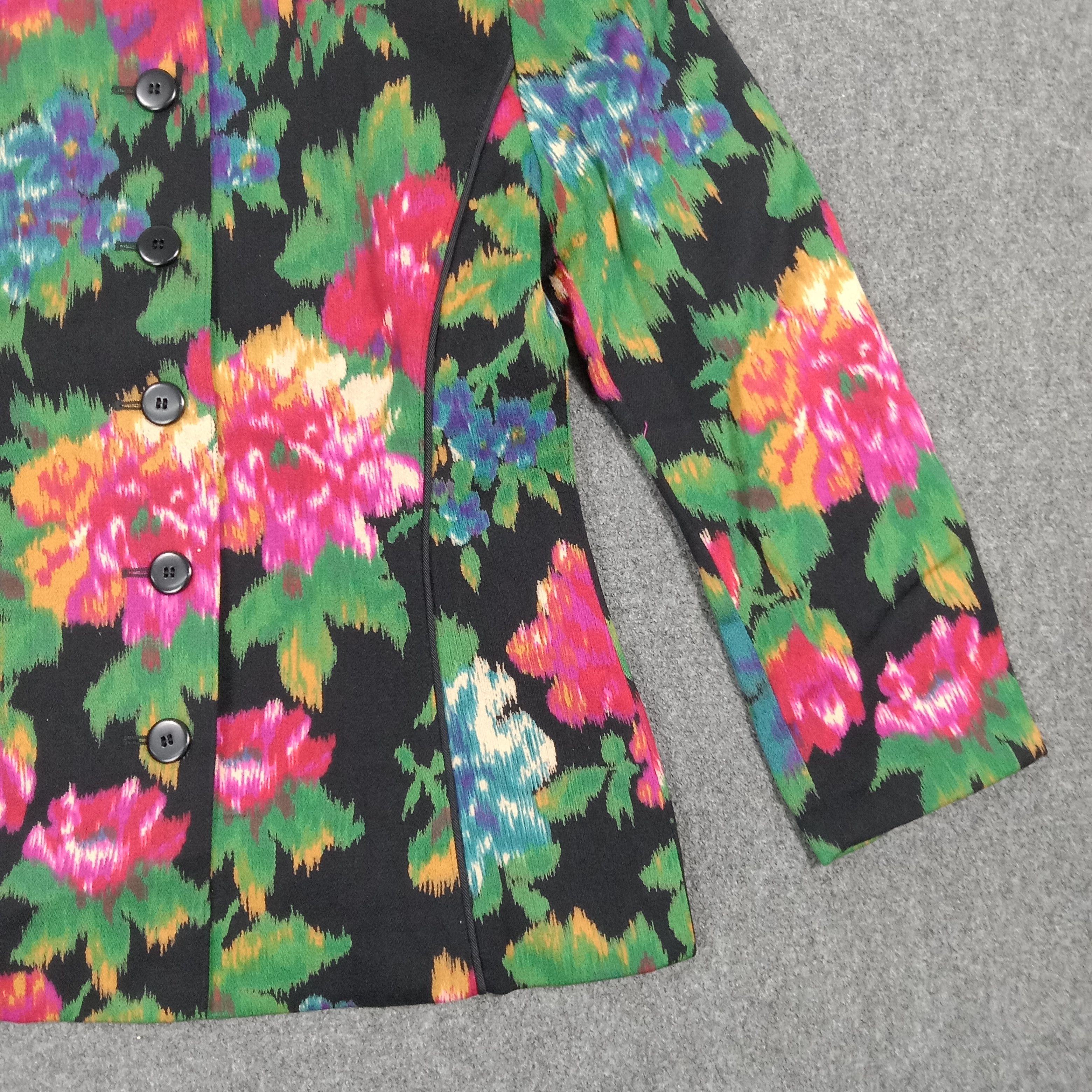 Escada Escada by Margaretha Ley Flower Blazer C27315 Size XS / US 0-2 / IT 36-38 - 2 Thumbnail