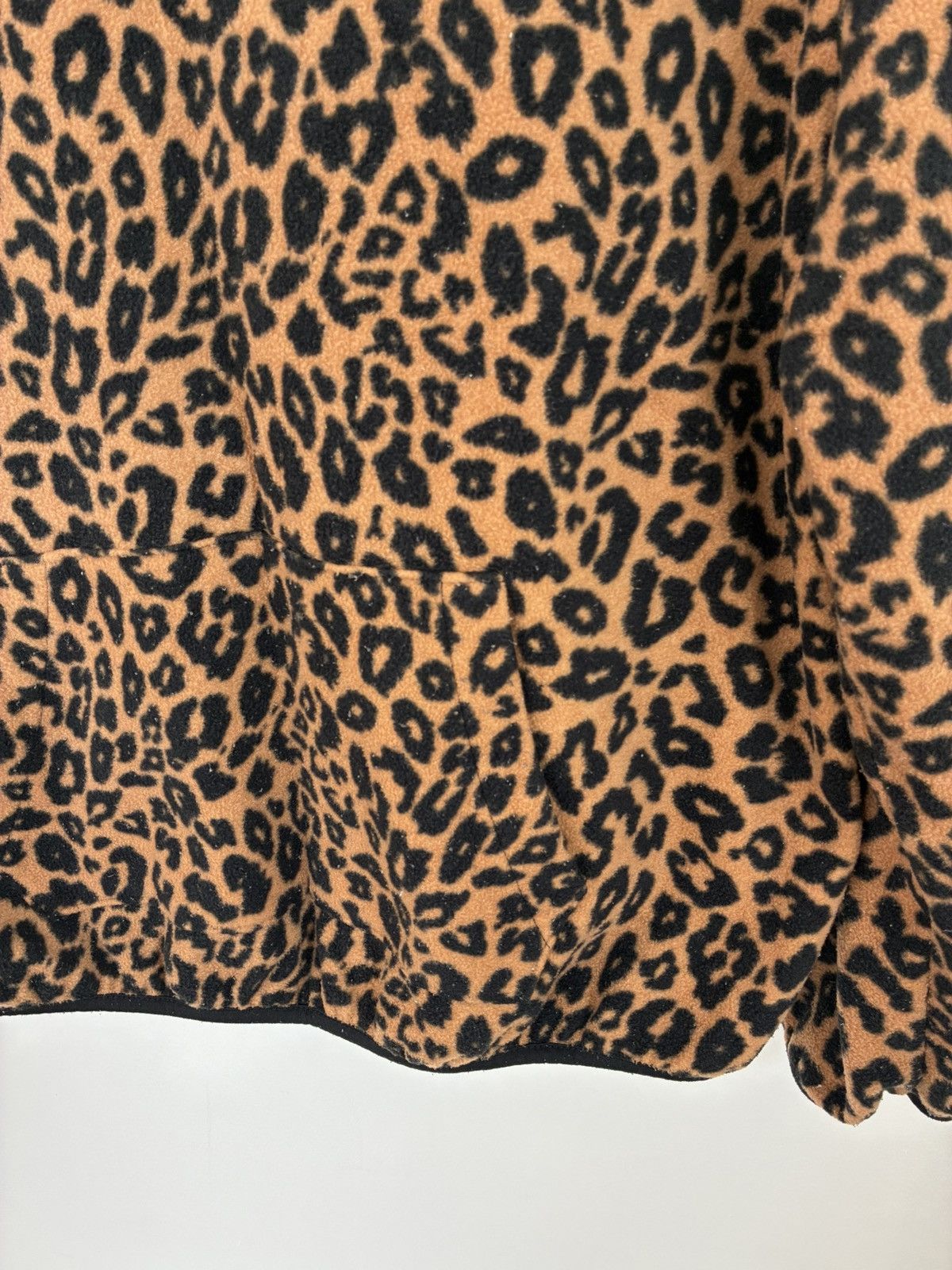 Vintage Vintage Cheetah Print Fleece Quarter Zip Size US L / EU 52-54 / 3 - 3 Thumbnail