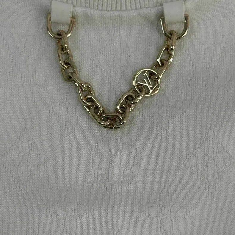 Louis Vuitton Louis Vuitton White dark grain full logo chain short sleev Size US M / EU 48-50 / 2 - 7 Thumbnail