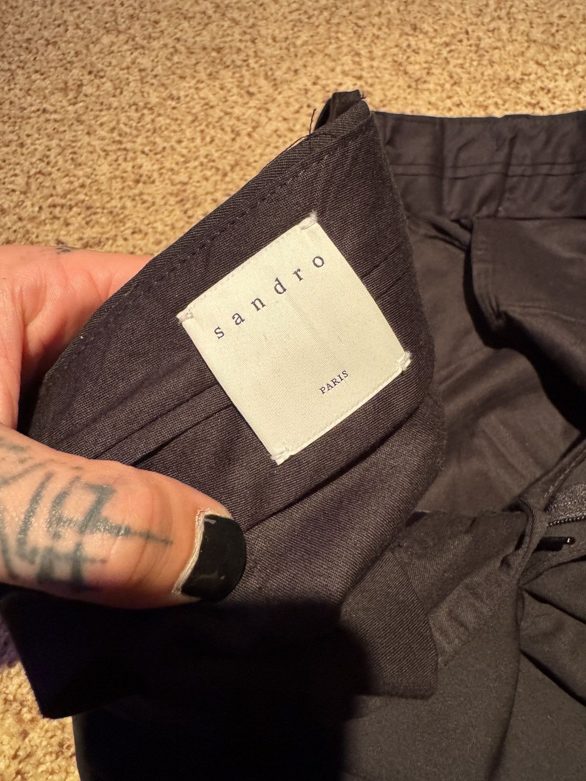 Sandro Sandro Paris Black Dress Slacks Size US 30 / EU 46 - 4 Thumbnail