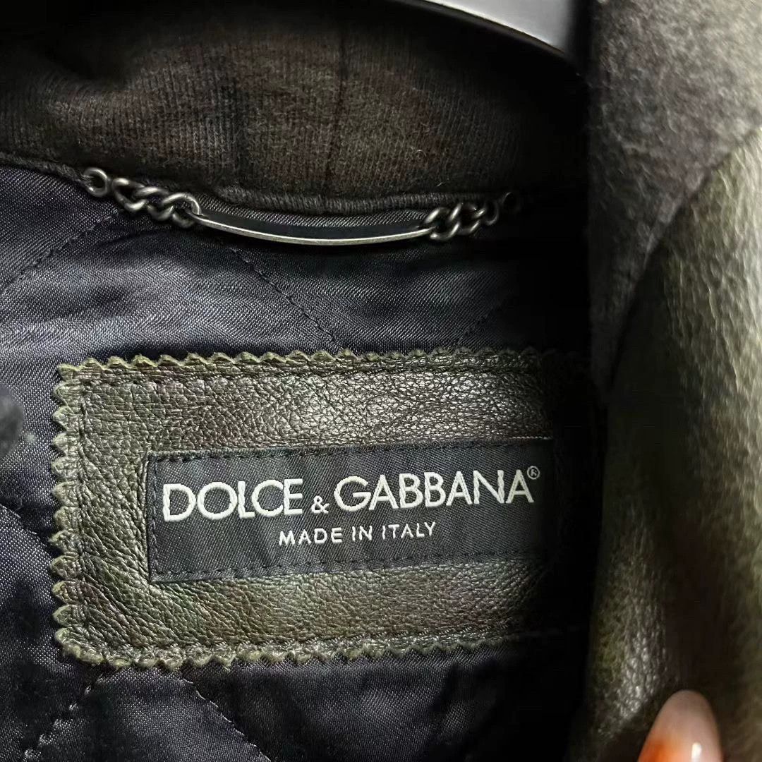 Dolce & Gabbana dolce&gabbana green leather hooded jacket Size US M / EU 48-50 / 2 - 3 Thumbnail