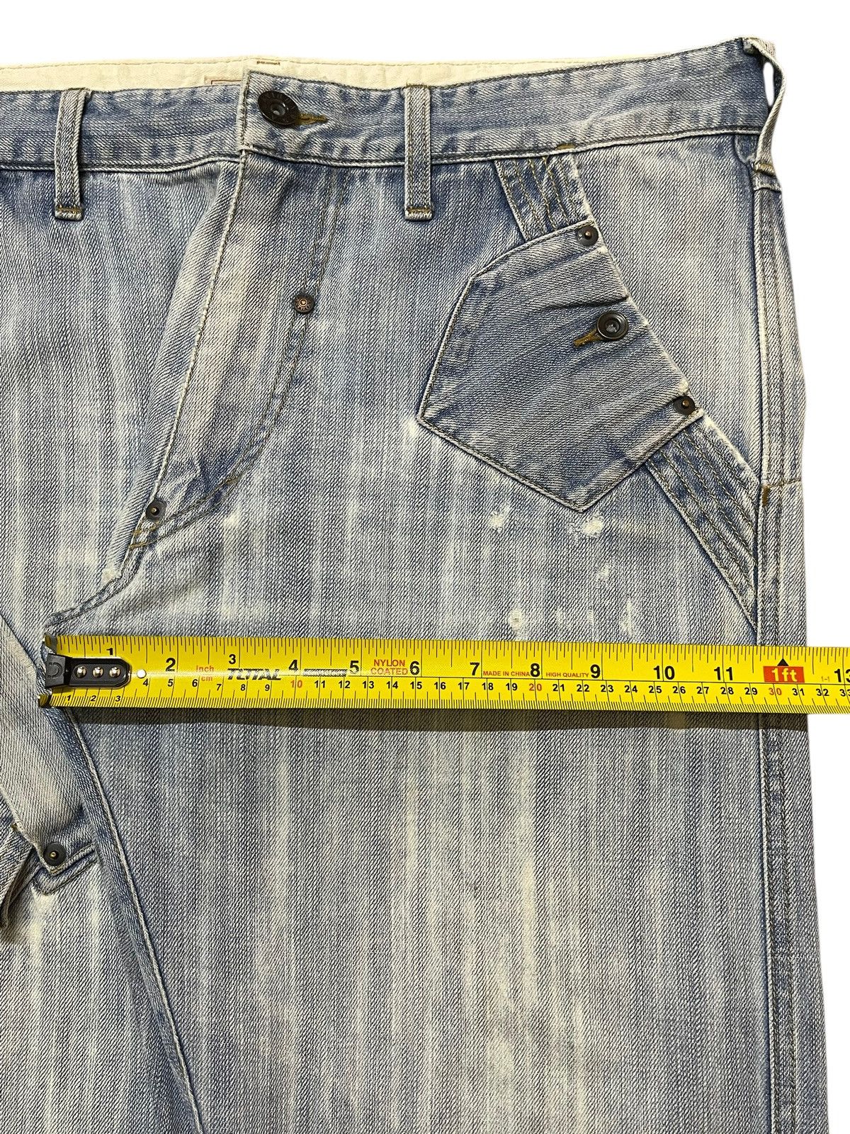 Avirex Vintage Avirex Blue Faded Wash Tactical Style Baggy Jeans Size US 36 / EU 52 - 14 Thumbnail