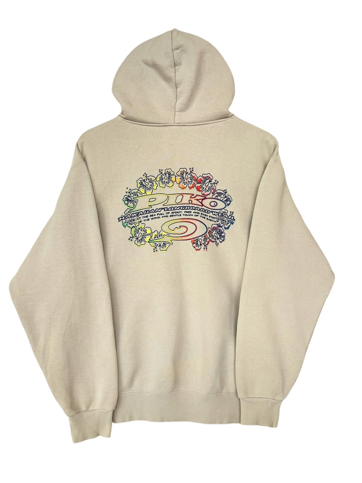 Vintage Vintage Piko Beige Baggy Boxy Skate Surf Hoodie Size US M / EU 48-50 / 2 - 2 Thumbnail