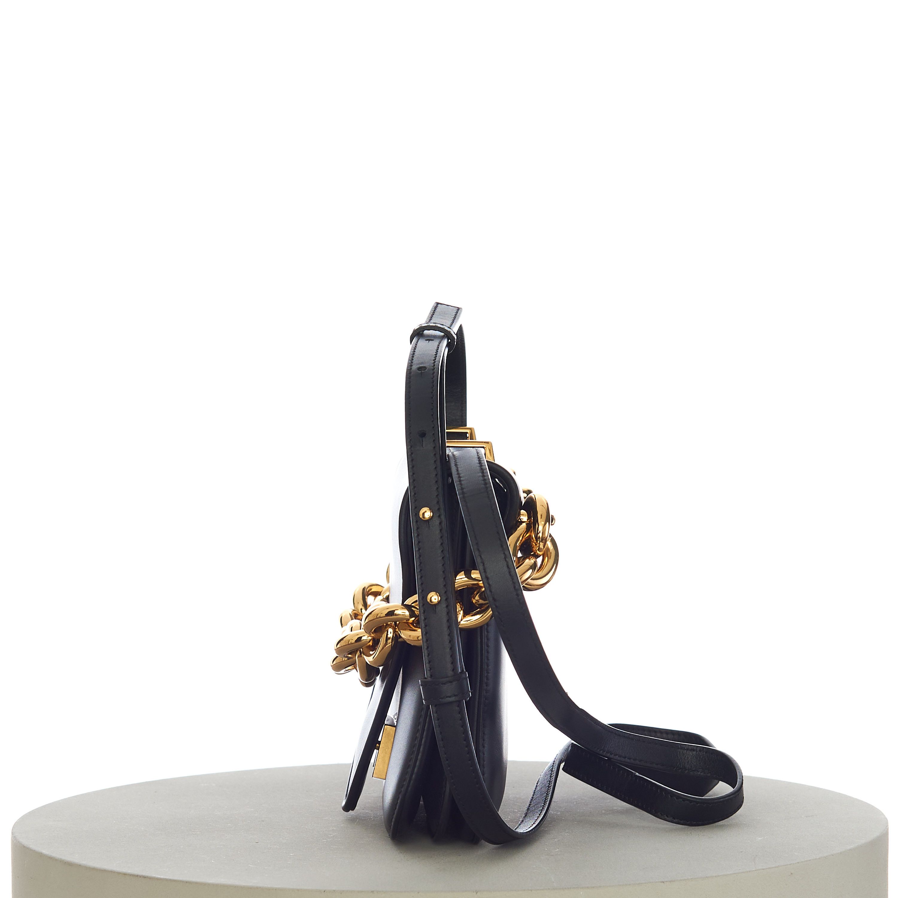 Bottega Veneta MOUNT Small Envelope Chain Bag In Black Leather Size ONE SIZE - 3 Thumbnail
