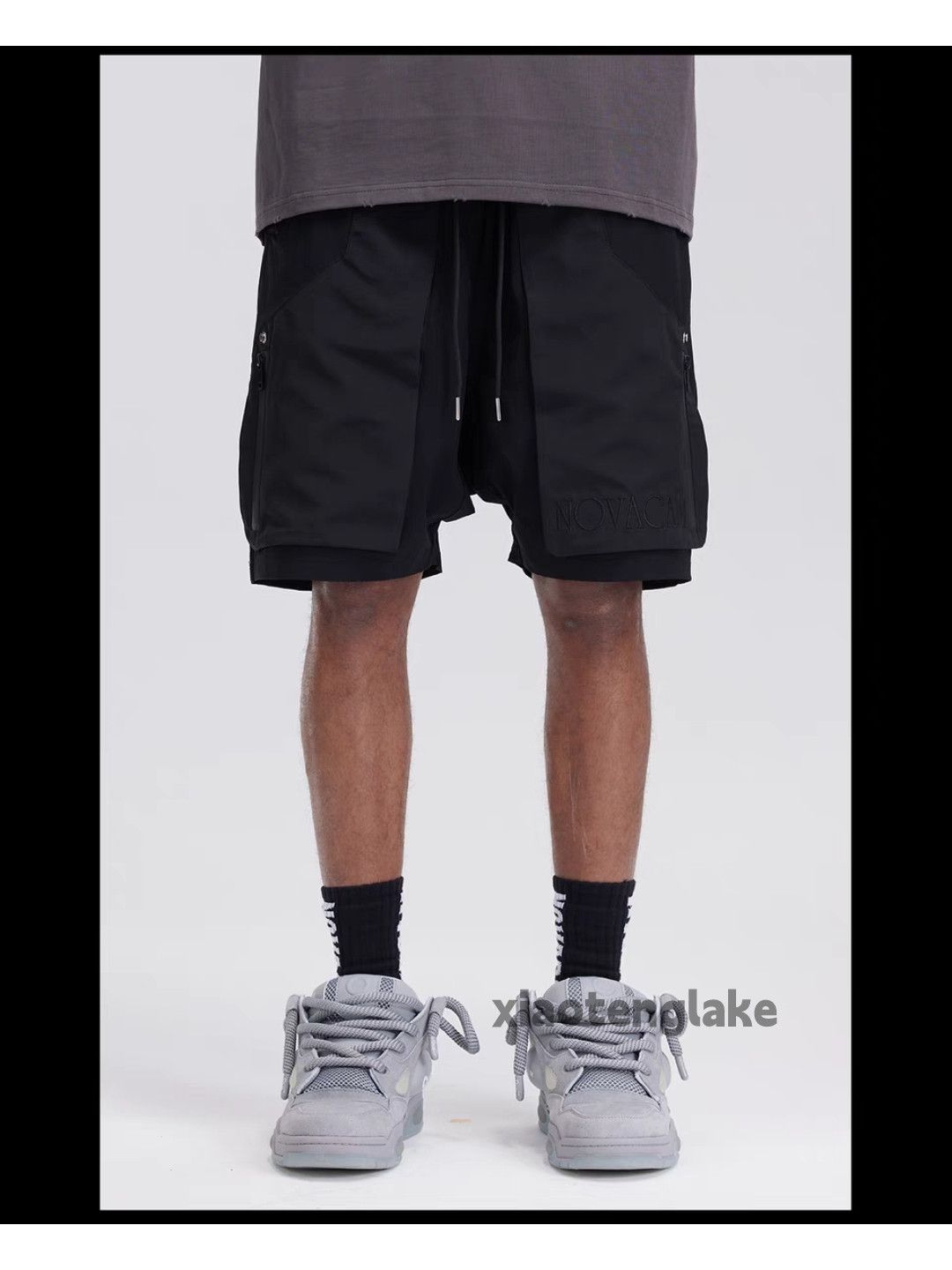 Designer × Japanese Brand × Vintage Zipper utility skate hiphop loose yuppie patchwork shorts Size US 36 / EU 52 - 2 Thumbnail