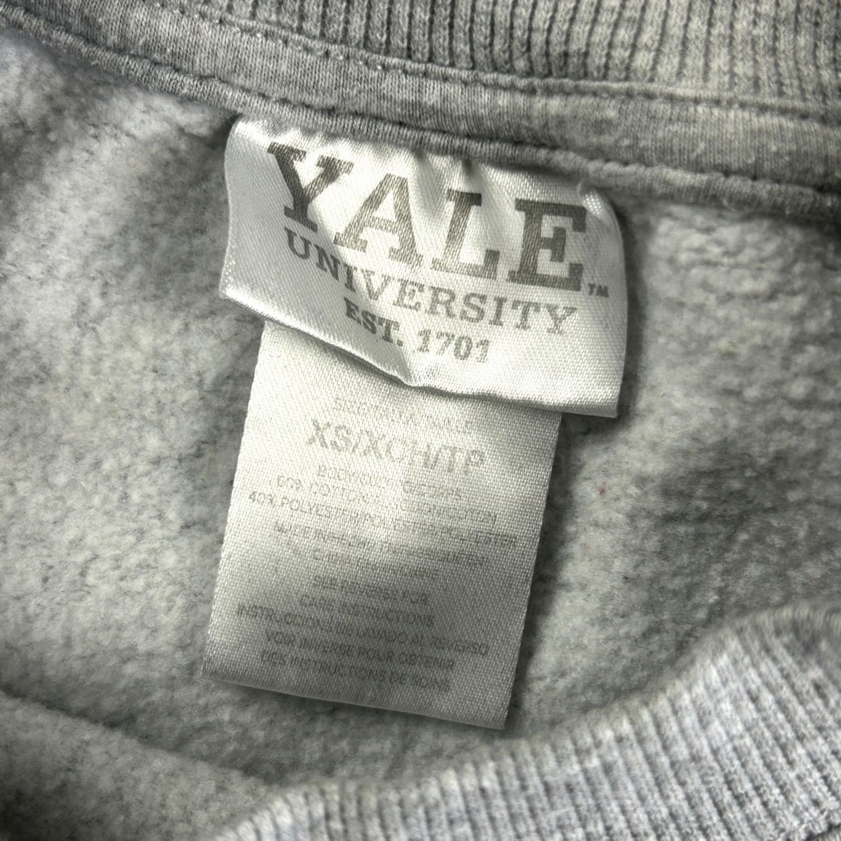 Vintage Yale University Sweatshirt XS Crewneck Gray Handsome Dan Bulldog Logo University Size XS / US 0-2 / IT 36-38 - 3 Thumbnail
