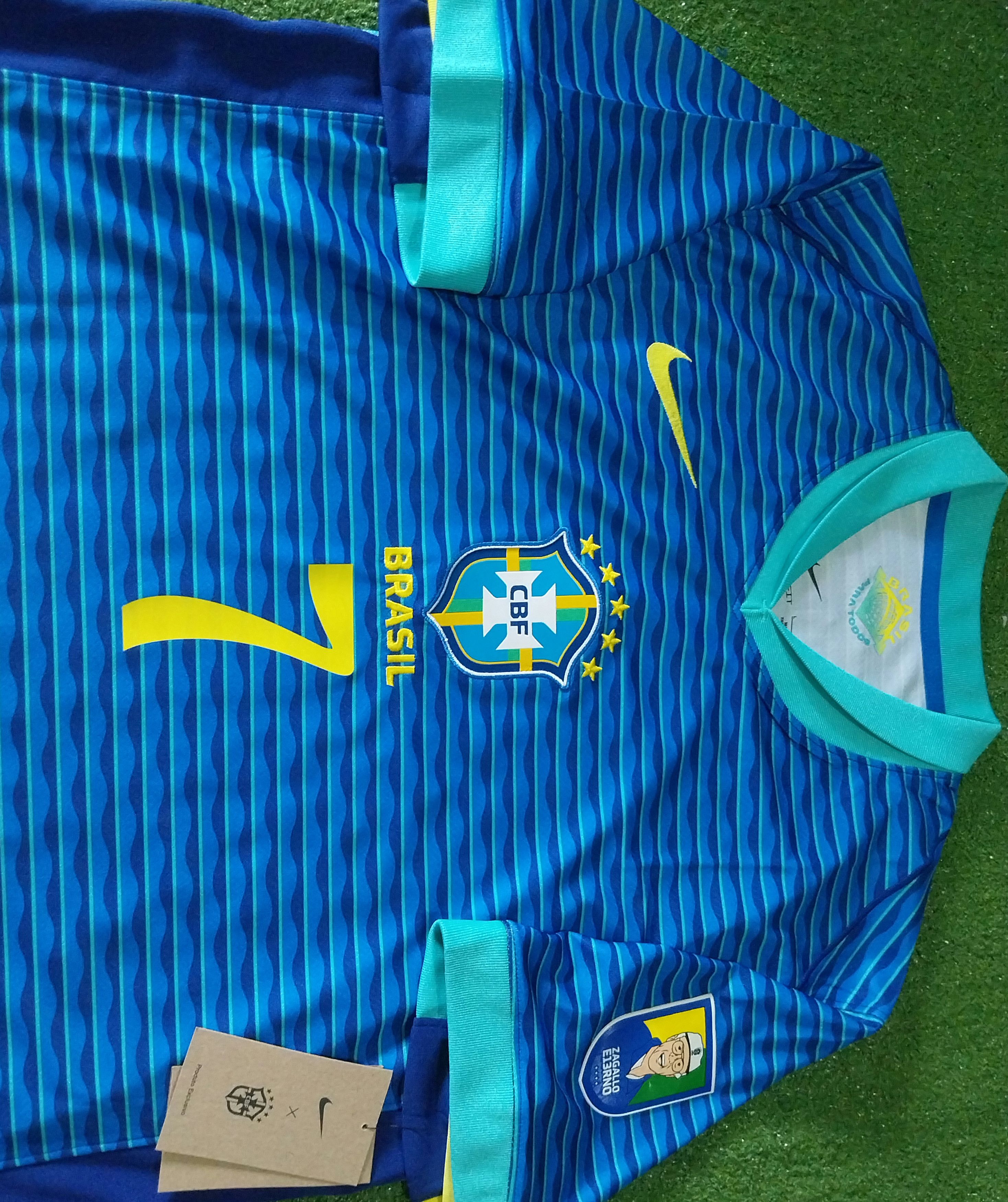 Nike Brazil away 2024 vini jr jersey football Size US L / EU 52-54 / 3 - 3 Thumbnail