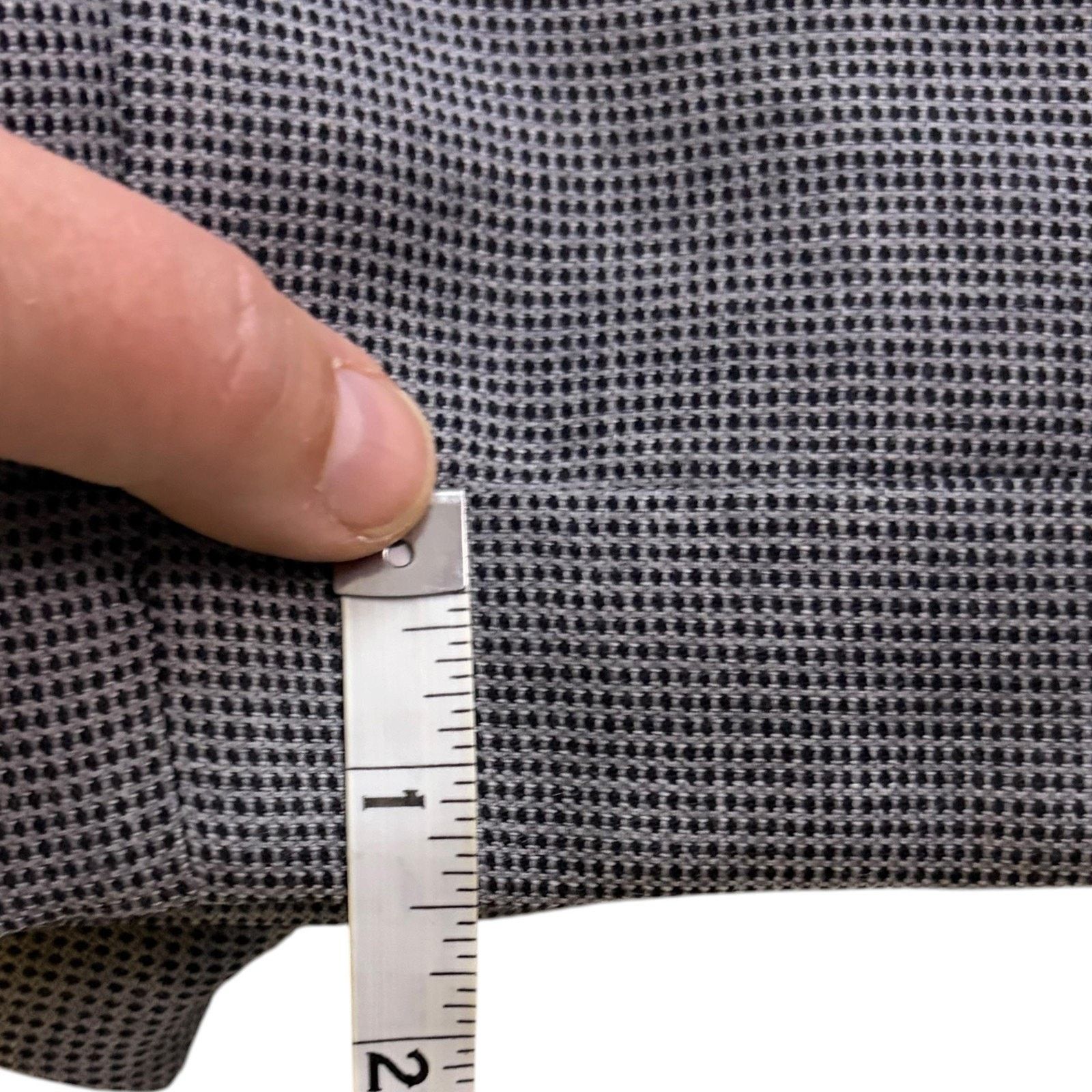 Zanella Zanella Pants Mens 34x30 Gray Wool Tweed Pleated Cuffed Size 34R - 6 Thumbnail