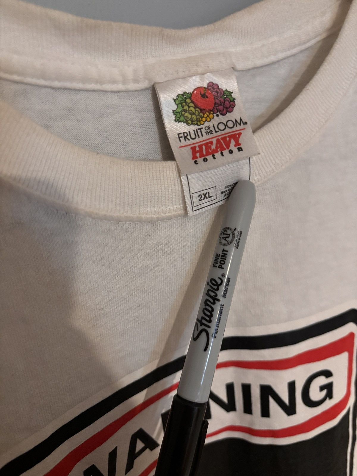 Band Tees Vintage Fruit of the Loom “Choking Hazard” Tee Size US XL / EU 56 / 4 - 3 Thumbnail