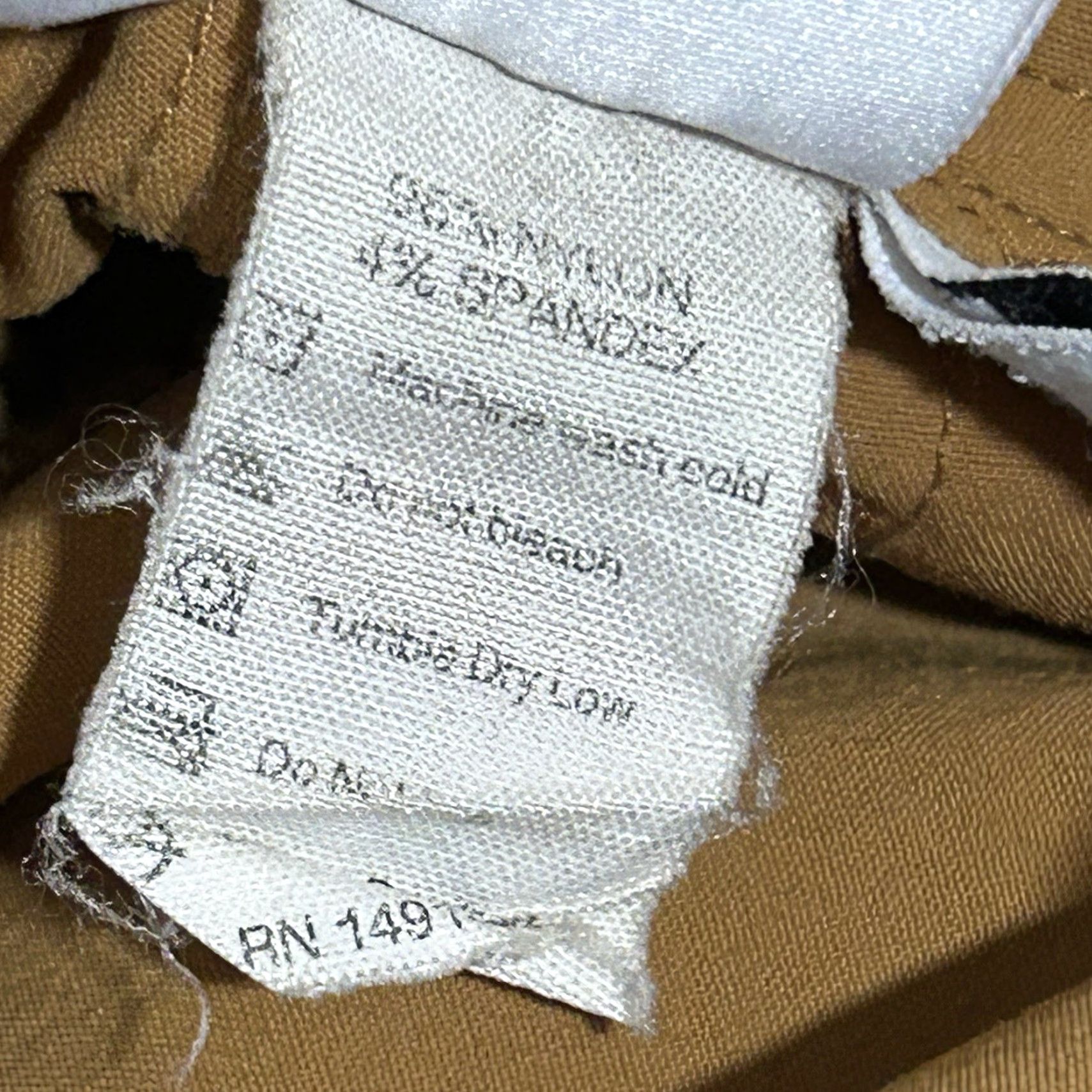 Topo Designs Topo Designs Tech Pants Women XS Distressed Tan 26-28 30in Zip Fly Snap Flat Front Stretch Pockets Nylon Spandex USA Vintage No Size 26" / US 2 / IT 38 - 6 Thumbnail