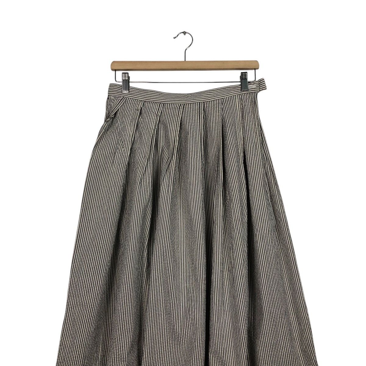 Issey Miyake 📌Vintage Hickory Chore Worker Skirt Mademoiselle Non Non Size 28" / US 6 / IT 42 - 5 Thumbnail