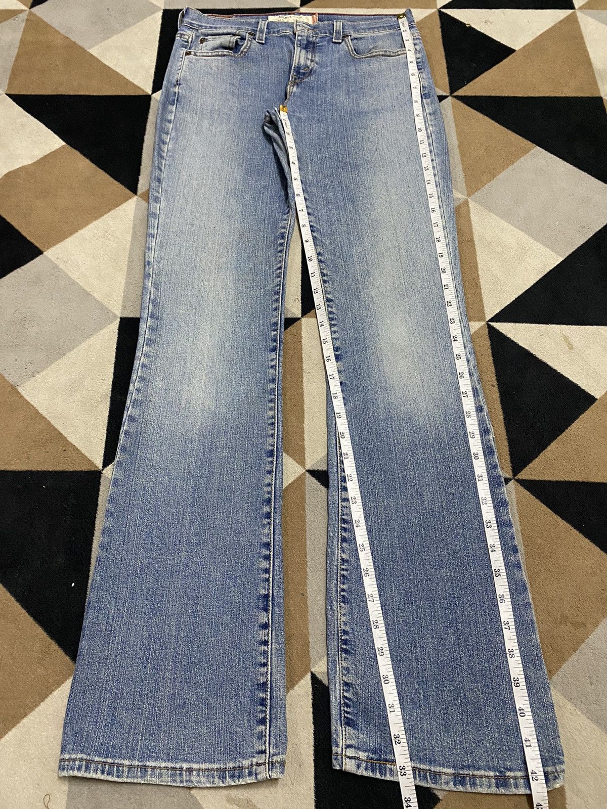 Levi's Vintage Levis Blue Wash Flare Jeans Size 29" - 14 Thumbnail