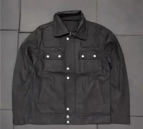 Designer Retro punk leather jacket Size US L / EU 52-54 / 3 - 4 Thumbnail