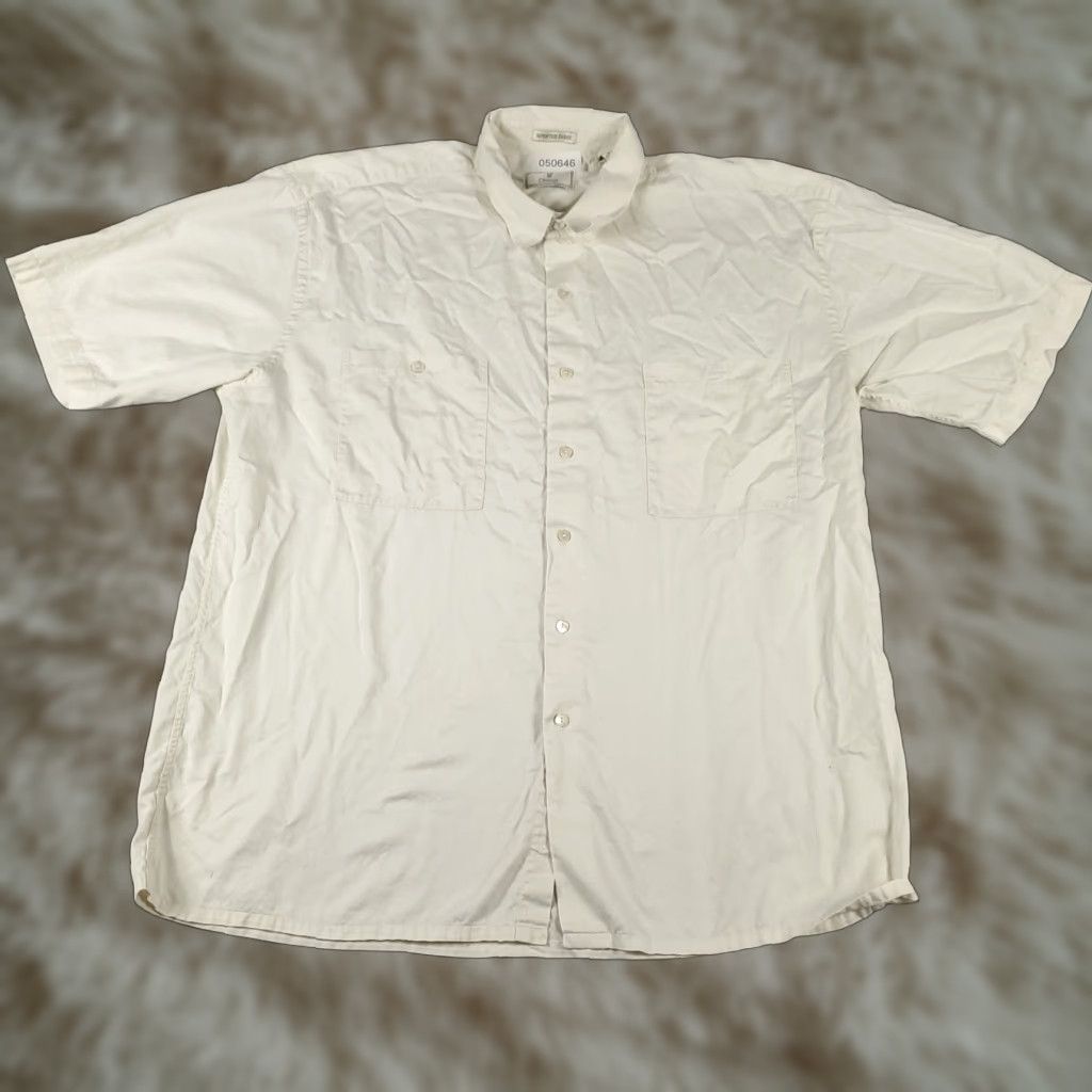 Vintage Burma Bibas Button-Up Shirt Mens XL Beige Casual Short Sleeve Woven Size US XL / EU 56 / 4 - 1 Thumbnail