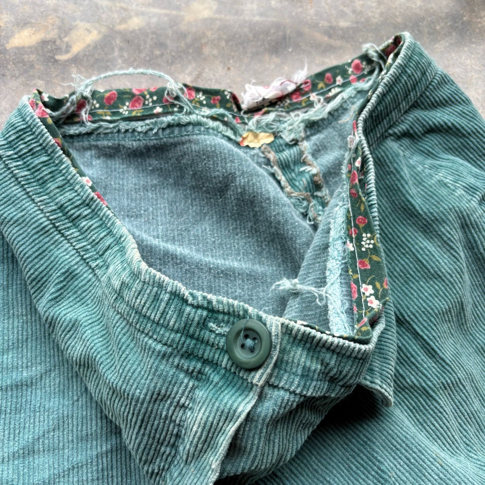 Vintage True Vintage 60s 70s Flare Blue Corduroy Pants 28x32 Size US 28 / EU 44 - 3 Thumbnail