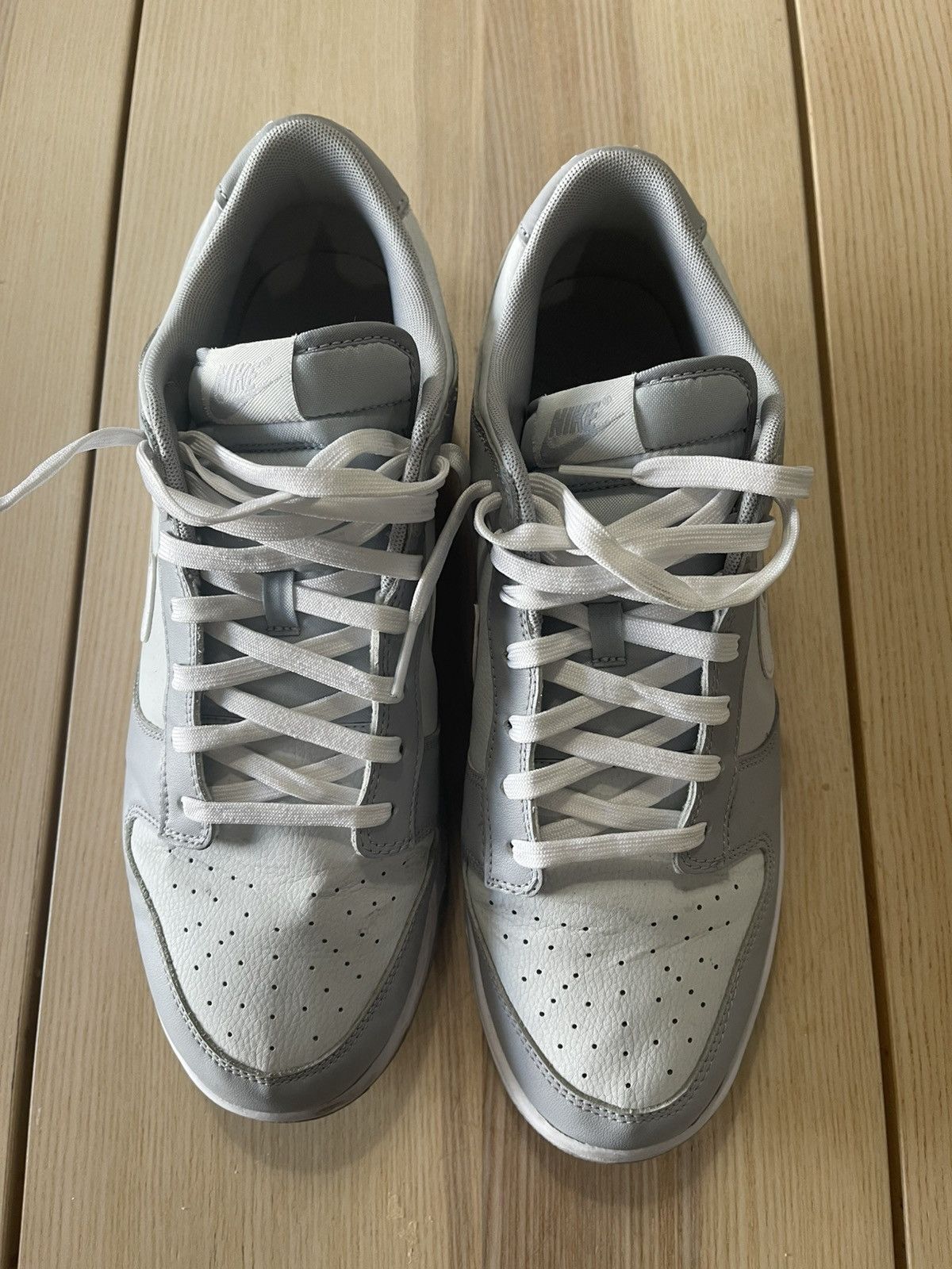 Nike Nike Dunk Low “Pure Platinum” Wolf Grey Shoes DJ6188-001 Size US 13 / EU 46 - 3 Thumbnail