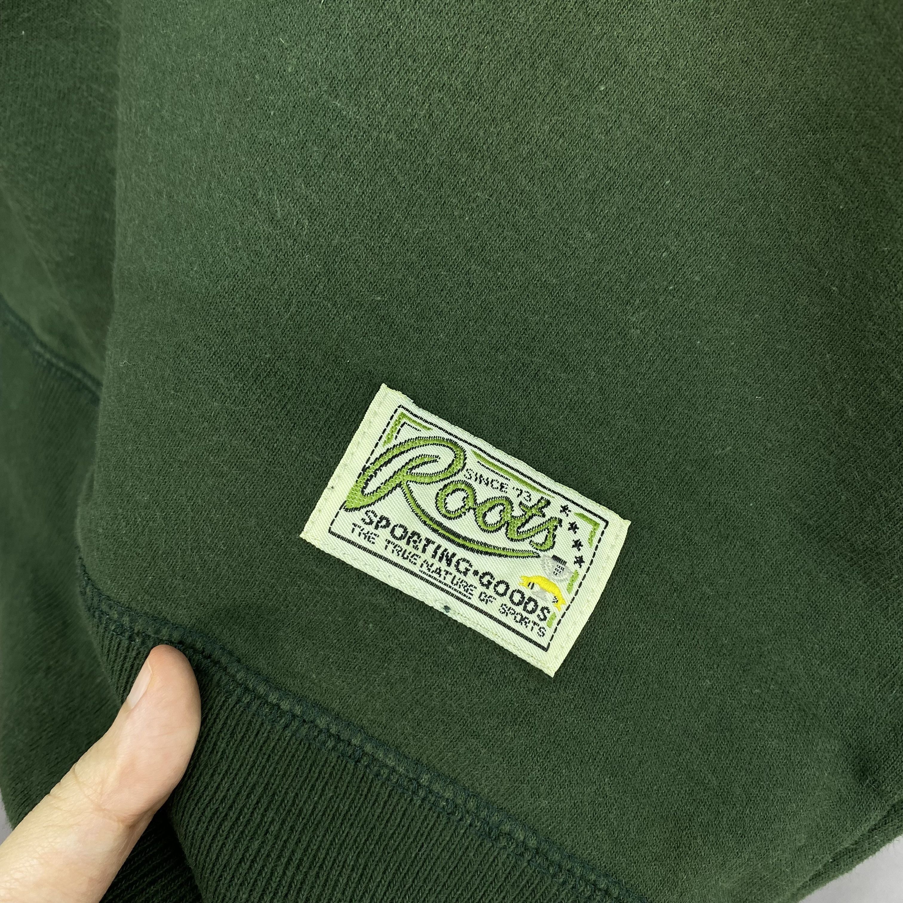 Vintage Vintage Roots Athletics 1/4 Zip Spellout Sweatshirt Canada Size US XL / EU 56 / 4 - 10 Thumbnail