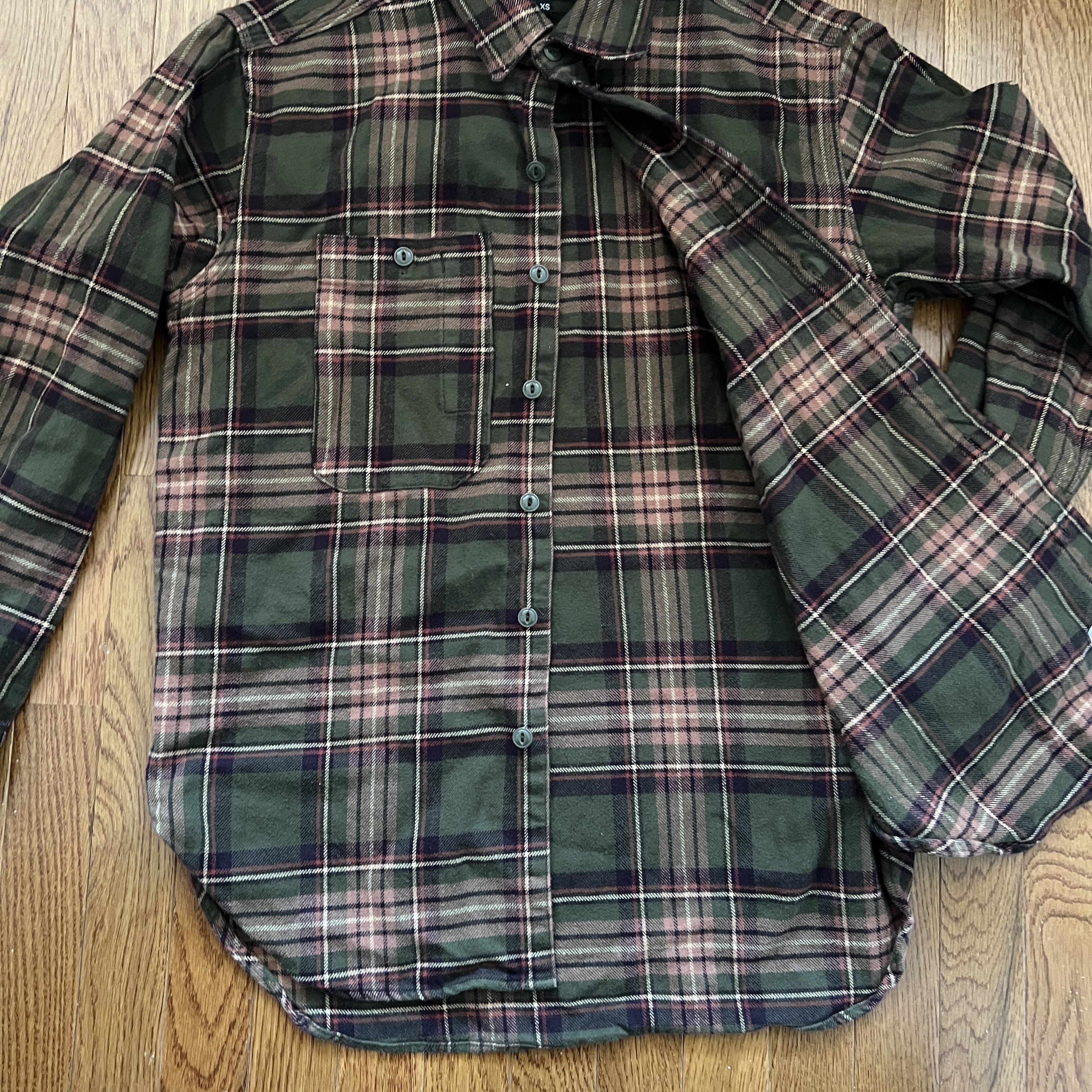 Engineered Garments Engineered Garments Flannel Green/Orange Work Shirt XS Size US XS / EU 42 / 0 - 7 Thumbnail