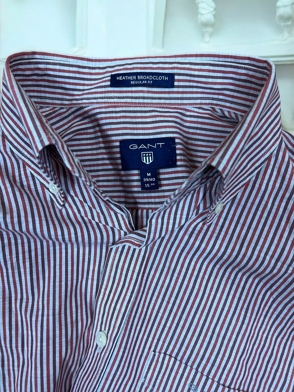 Gant GANT Heather Broadcloth Size M men’s striped shirt Size US M / EU 48-50 / 2 - 6 Thumbnail