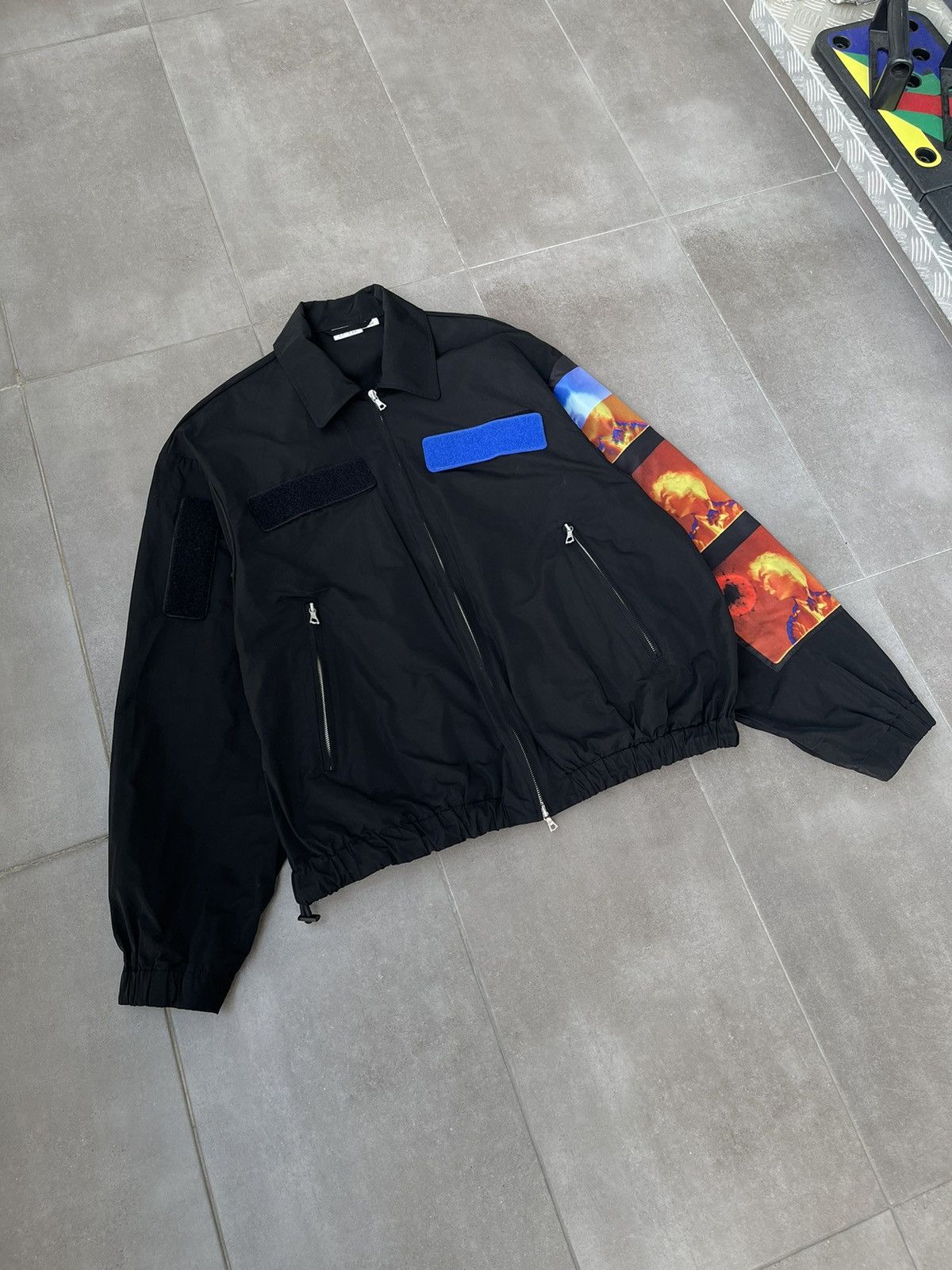 Dries Van Noten !DS! SS21 Dries Van Noten X Len Lye Oversized Black Bomber Size US M / EU 48-50 / 2 - 3 Thumbnail