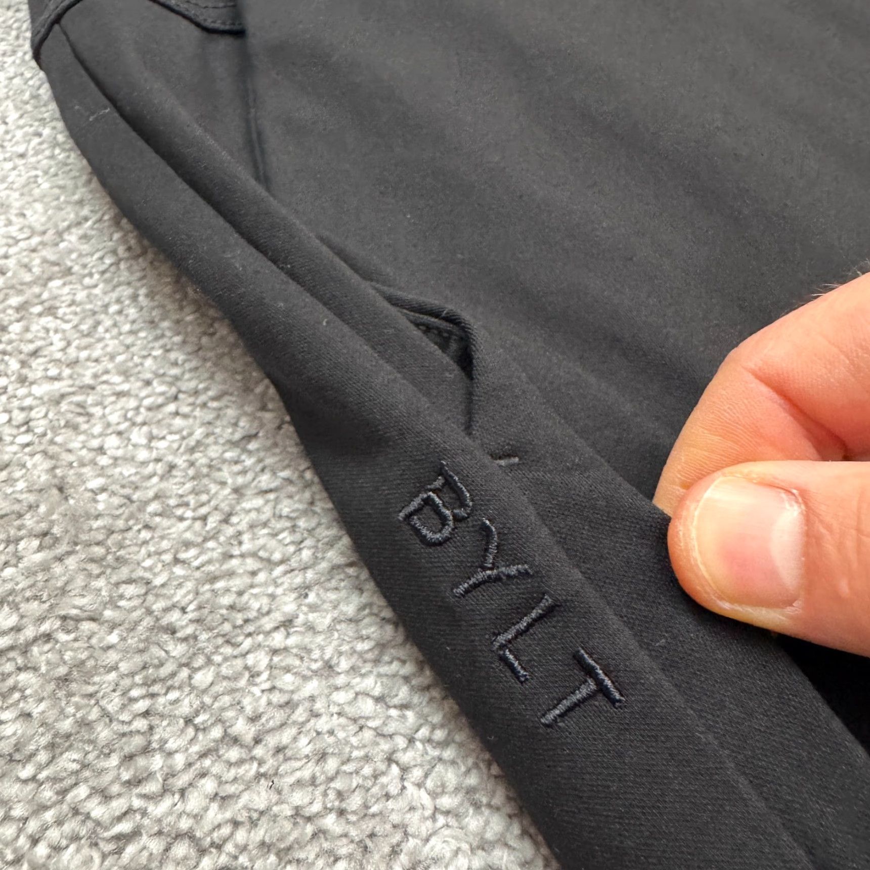 Vintage BYLT Basic Everyday Jogger Pants Mens 36 Black Pockets Stretch Tapered Regular Size US 36 / EU 52 - 6 Thumbnail