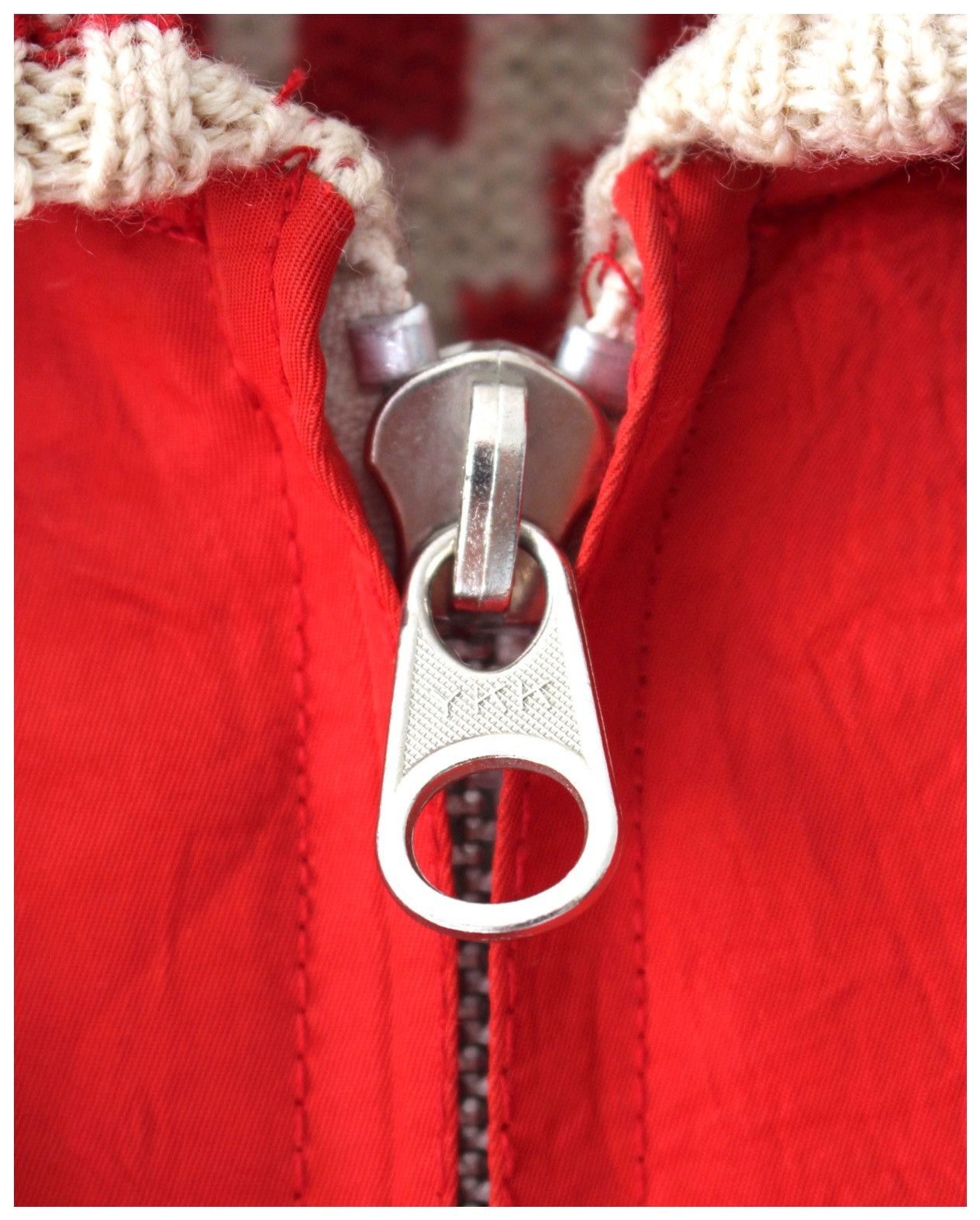 Hysteric Glamour 2000S NICOLE CLUB REVERSIBLE ZIP-UP SOLID RED KNIT JACKET Size US L / EU 52-54 / 3 - 8 Thumbnail