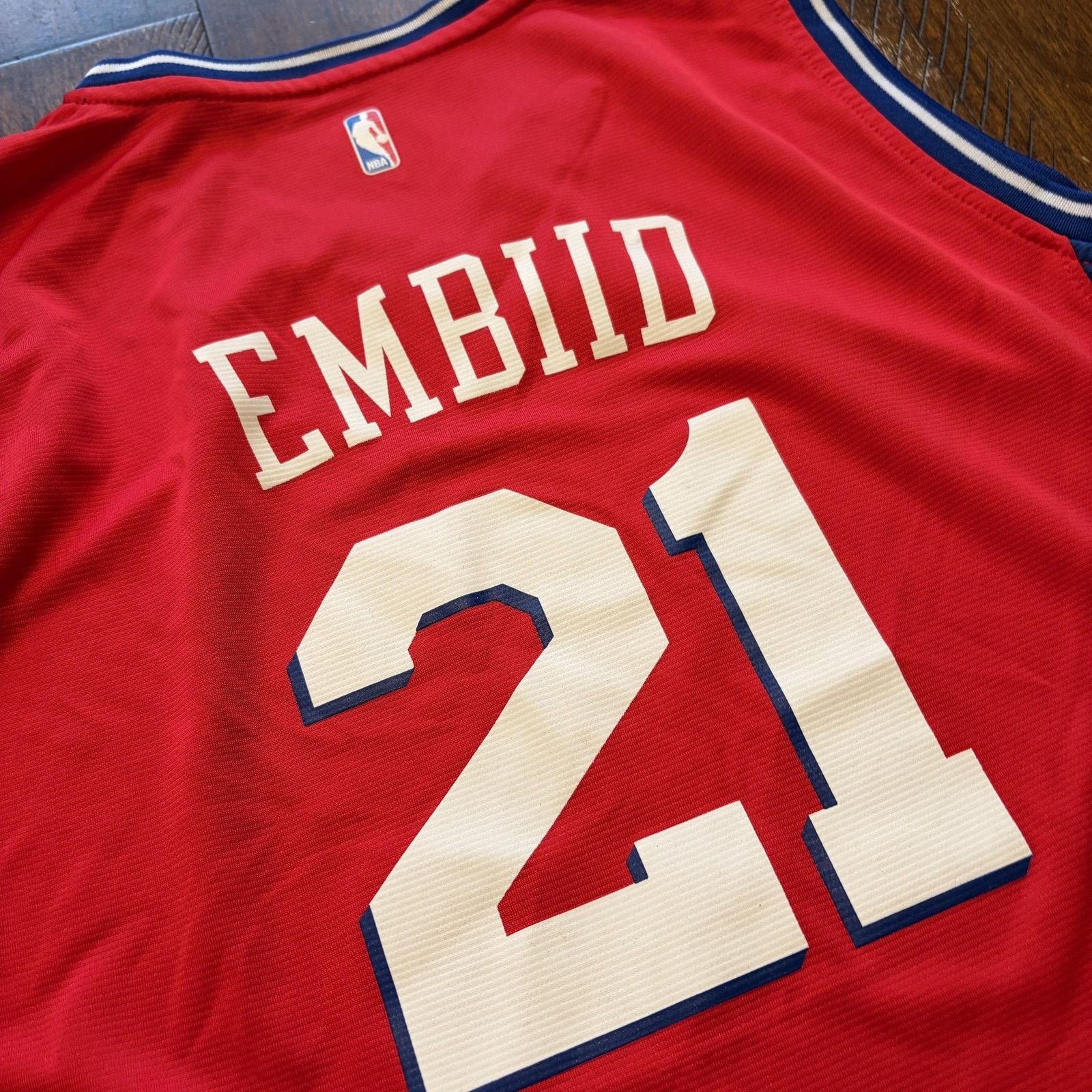 Vintage Philadelphia 76ers Jersey Youth XL Joel Embiid 21 Fanatics Size XL / US 12-14 / IT 48-50 - 4 Thumbnail