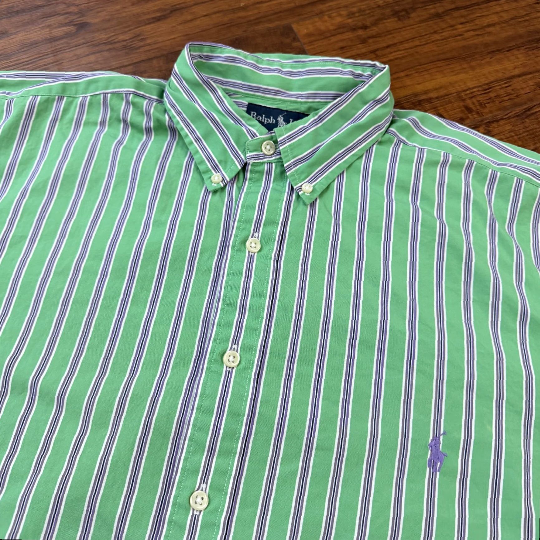 Polo Ralph Lauren Polo Ralph Lauren Shirt Mens L Tall LT Green Classic Long Sleeve Button-Up Polo Ralph Lauren Shirt LT Green Classic Long Sleeve Button-Up Mens L Tall Size US L / EU 52-54 / 3 - 2 Thumbnail