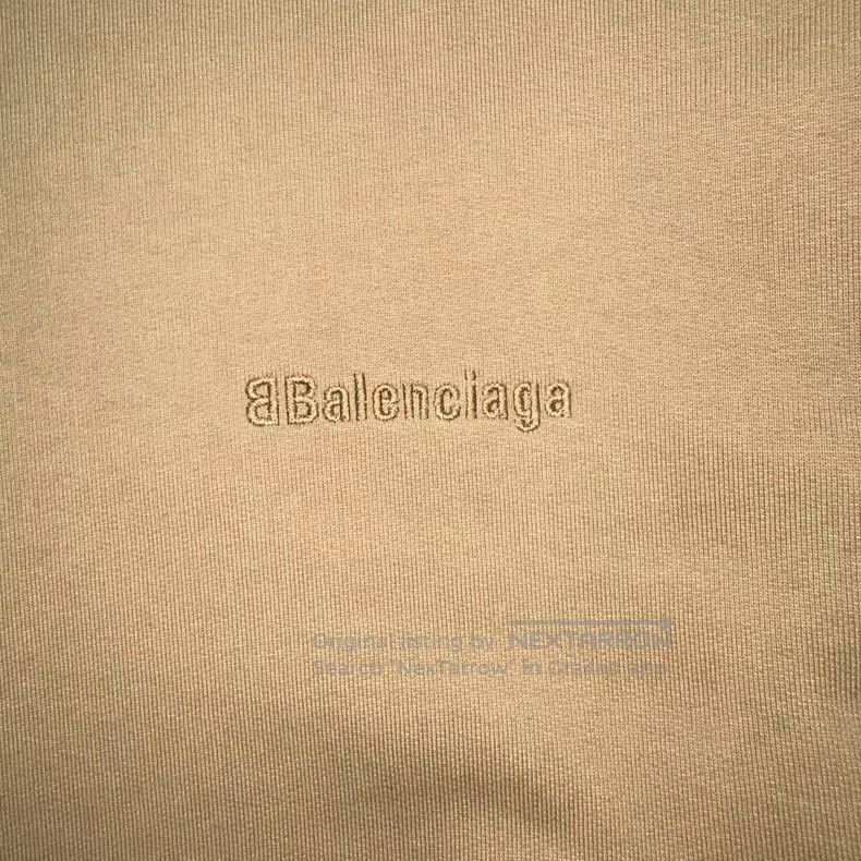 Balenciaga Embroidered letter khaki sweatshirt S size