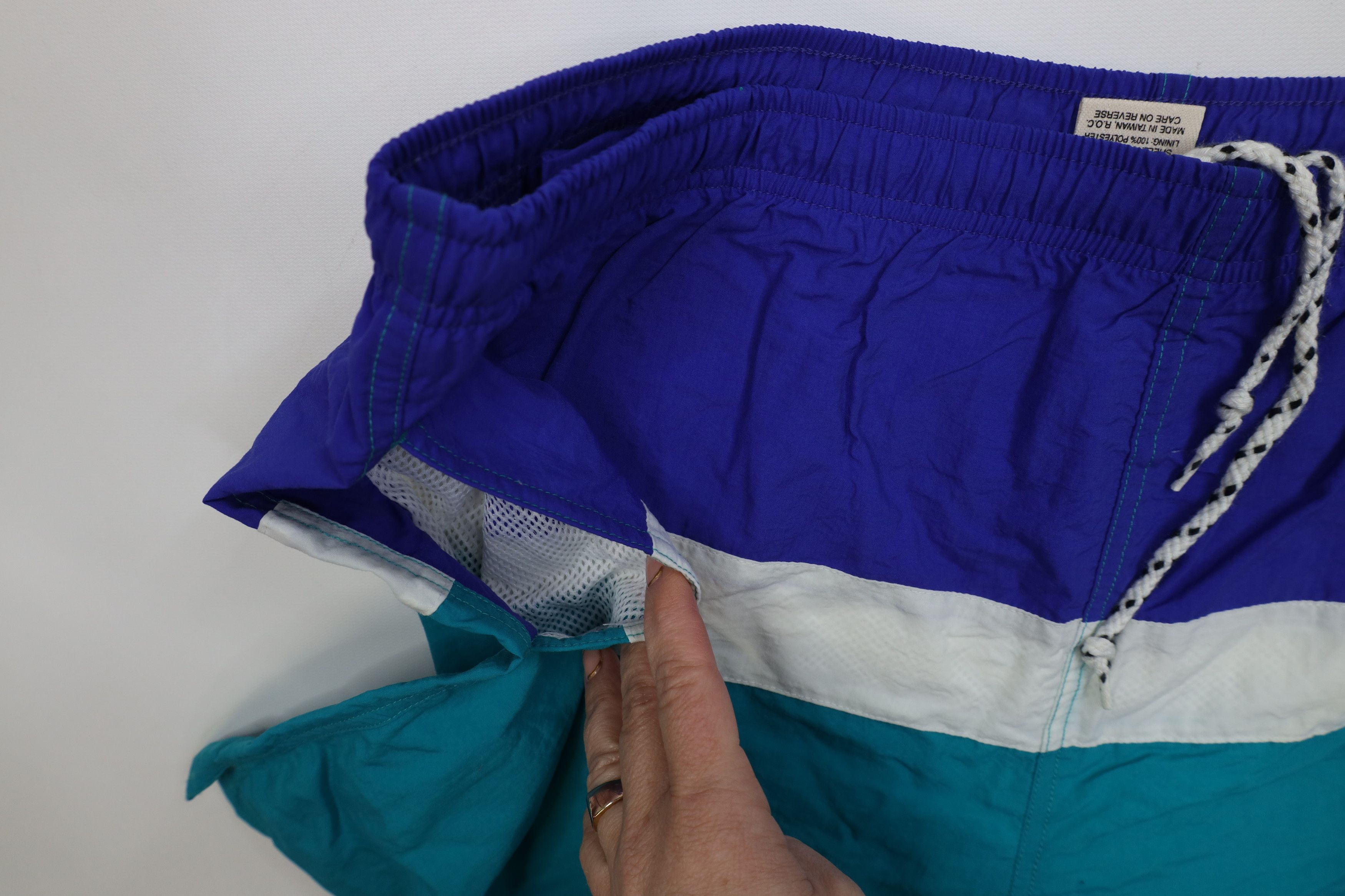 Vintage Vintage 90s Streetwear Lined Above Knee Shorts Swim Trunks Size US 36 / EU 52 - 5 Thumbnail