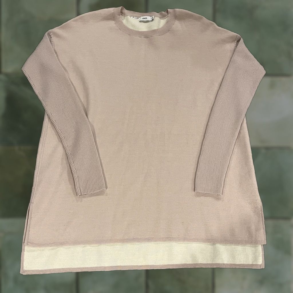 Vince Vince Womens Crew Neck Sweater Light Purple Wool Size Small Crewneck Pullover Knit Womens Small Purple Wool Blend Vince Crewneck Sweater Size S / US 4 / IT 40 - 1 Thumbnail