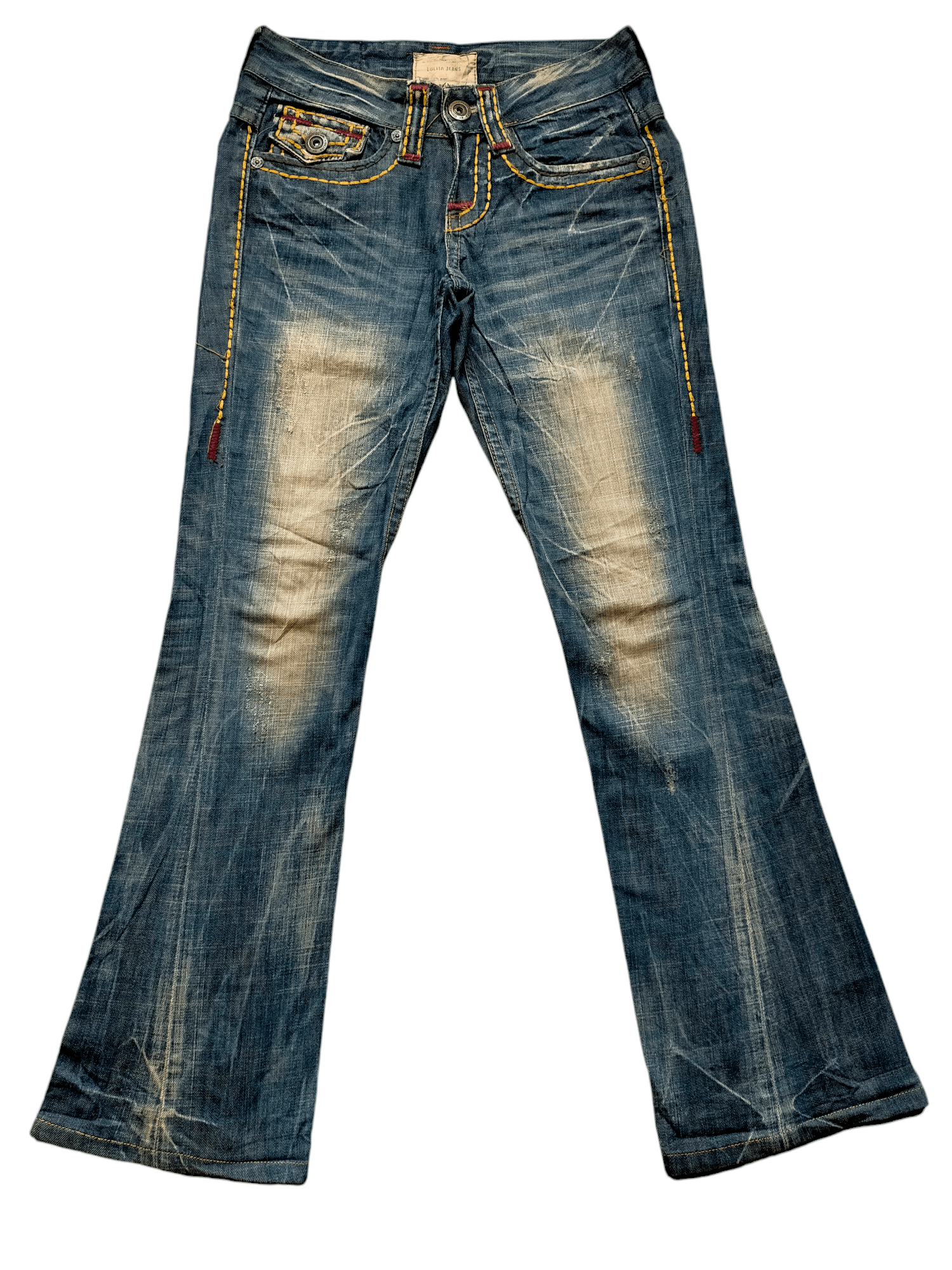 If Six Was Nine Flare Jeans Lolita Low Rise Boot cut Denim Size US 30 / EU 46 - 2 Thumbnail