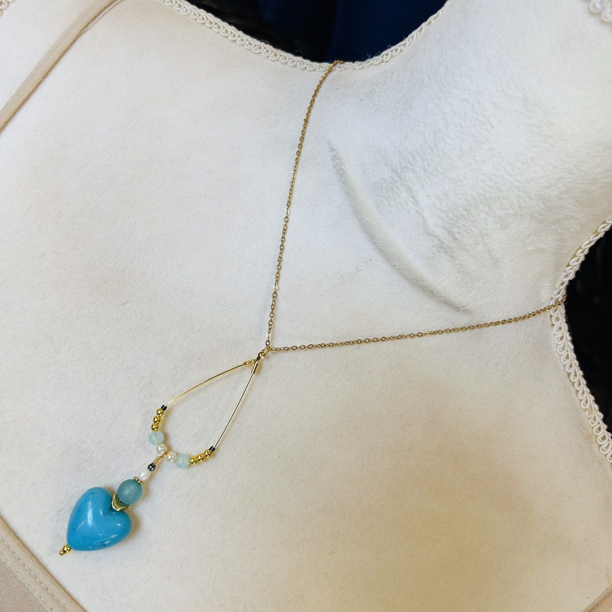 Handmade Handcrafted vintage bead changeable charm pendant necklace Size ONE SIZE - 1 Thumbnail