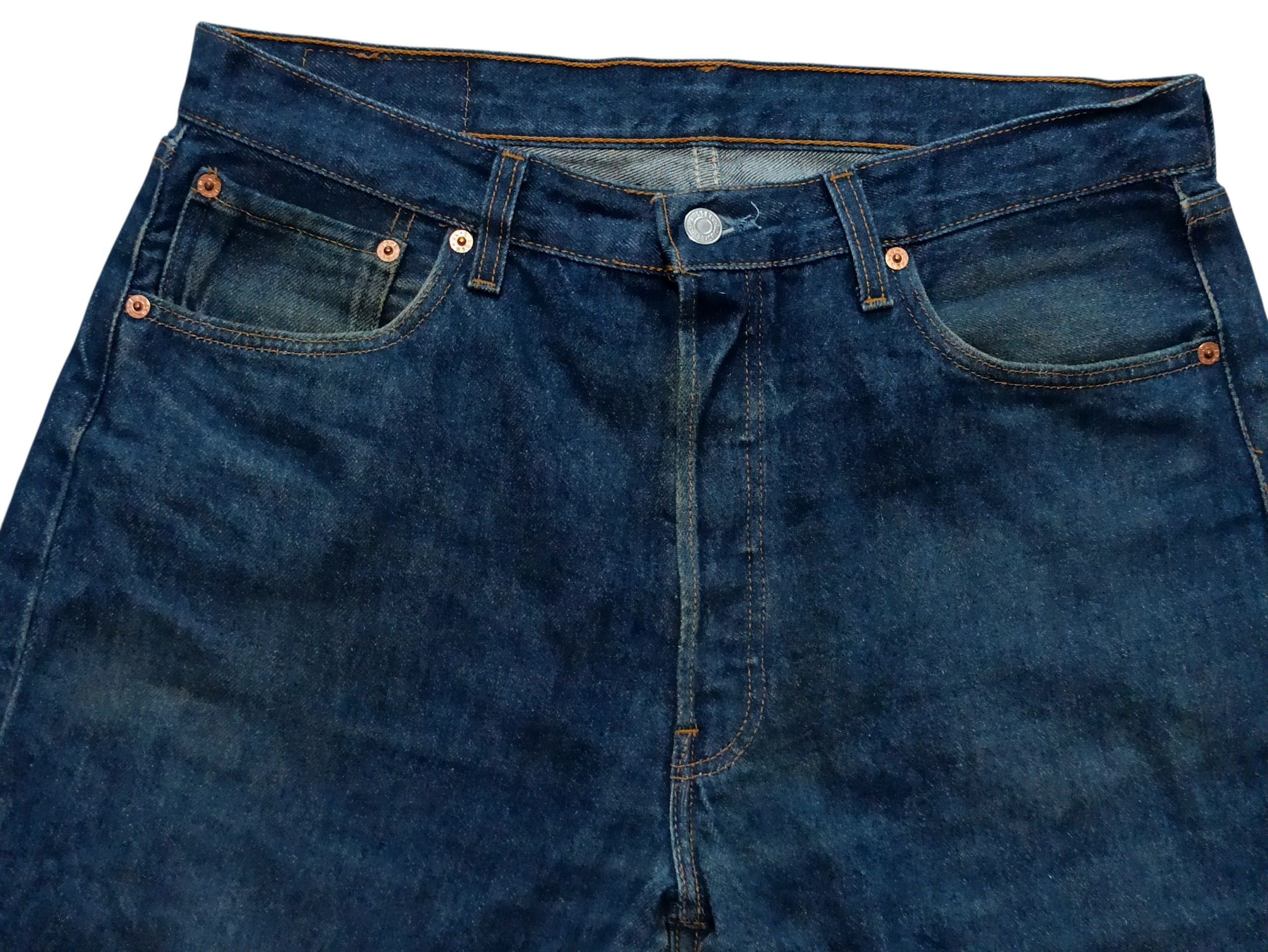Levi's Vintage 1998 Levi’s 501 Original Fit Jeans Made In USA Size US 34 / EU 50 - 3 Thumbnail