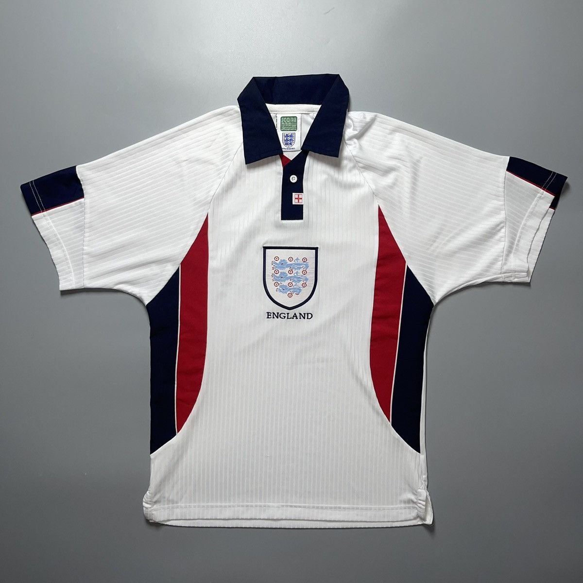 Umbro ENGLAND SOCCER DRAW 1998 WORLD CUP FOOTBALL HOME JERSEY Size US S / EU 44-46 / 1 - 1 Thumbnail