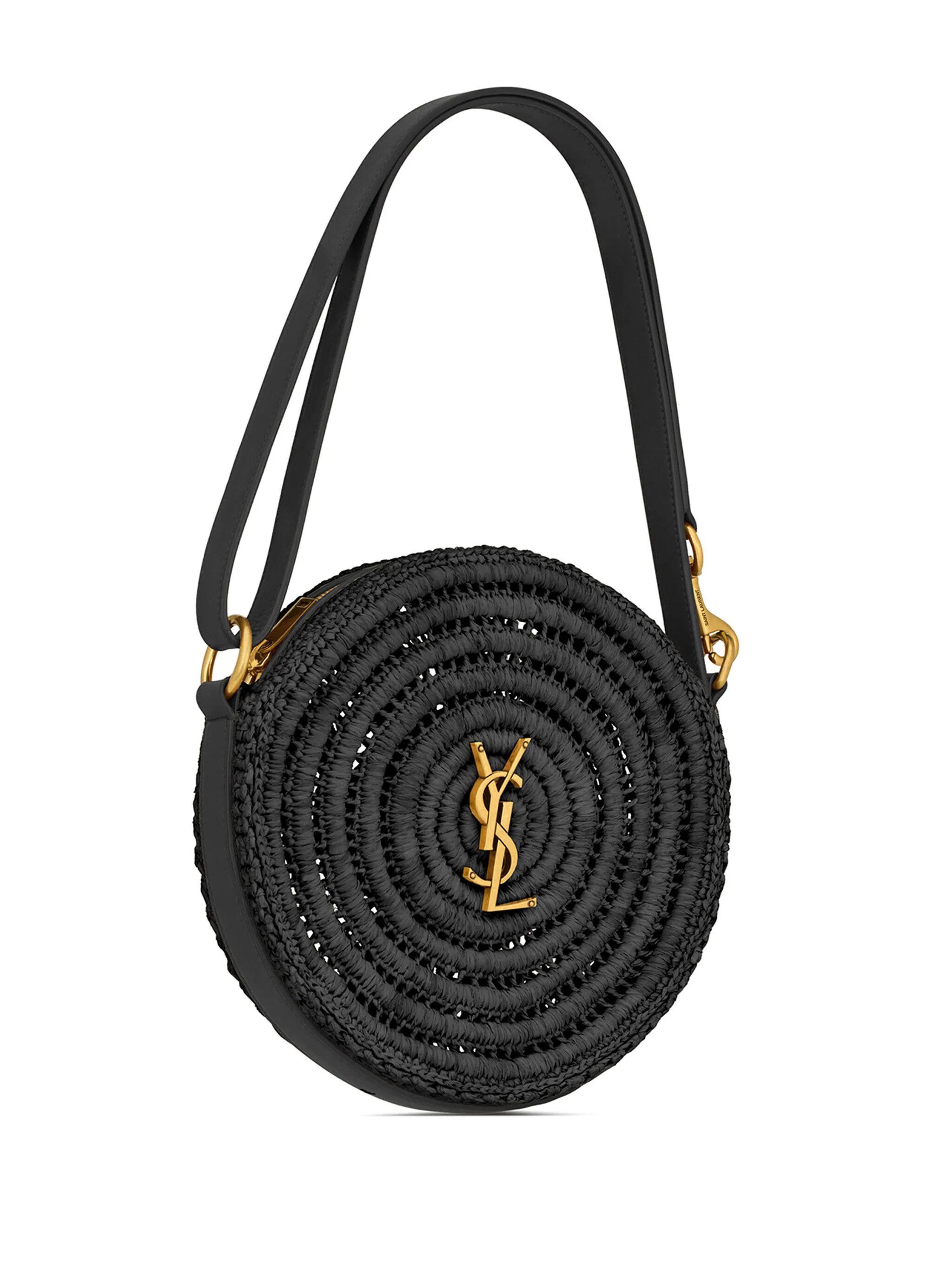 Saint Laurent Paris o1s1wg110724 Size: OS / Round Leather Bag in Black Size ONE SIZE - 4 Thumbnail