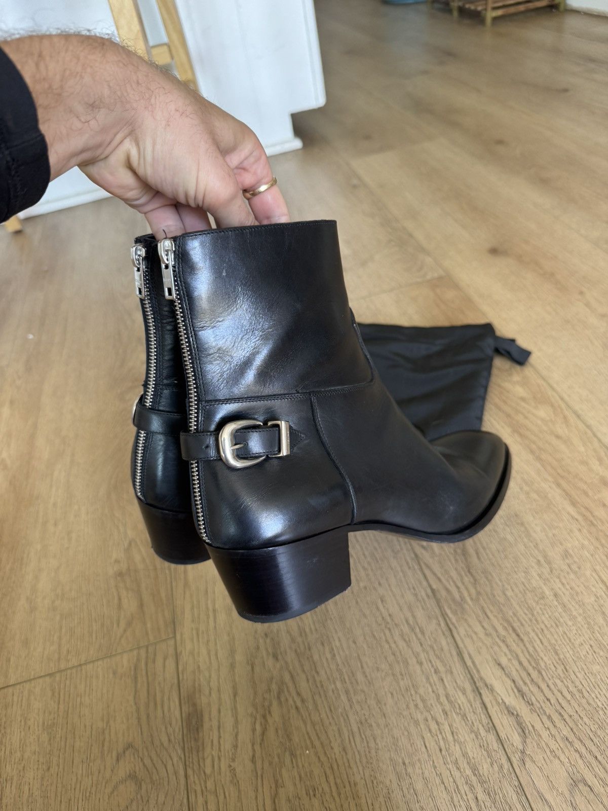 Celine Rear Zip Jacno Boots Size US 11 / EU 44 - 9 Thumbnail