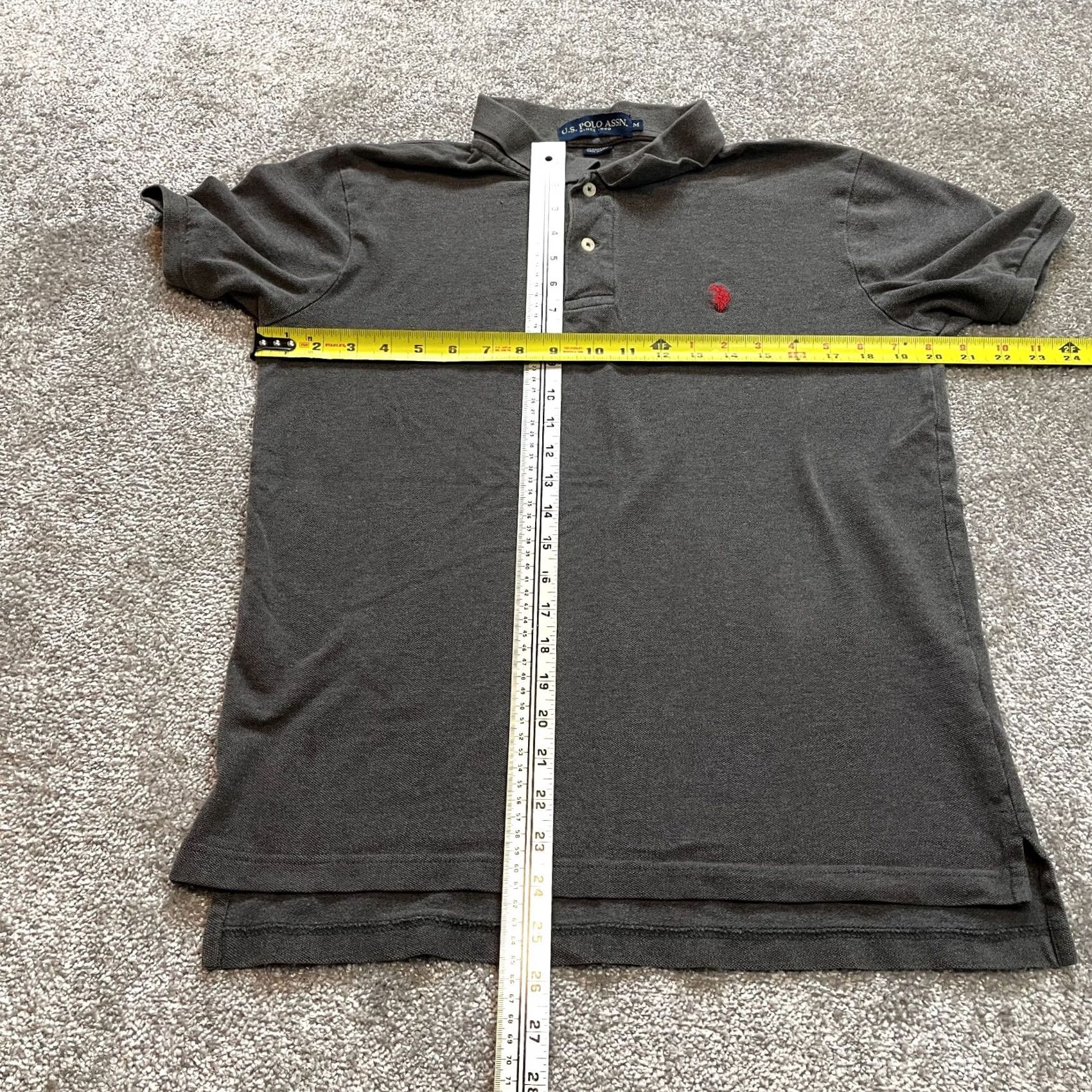 U.S. Polo Assn. VINTAGE US Polo Assn. Polo Shirt Mens Medium Gray Preppy Golf Rugby Collared Cotton Size US M / EU 48-50 / 2 - 7 Thumbnail