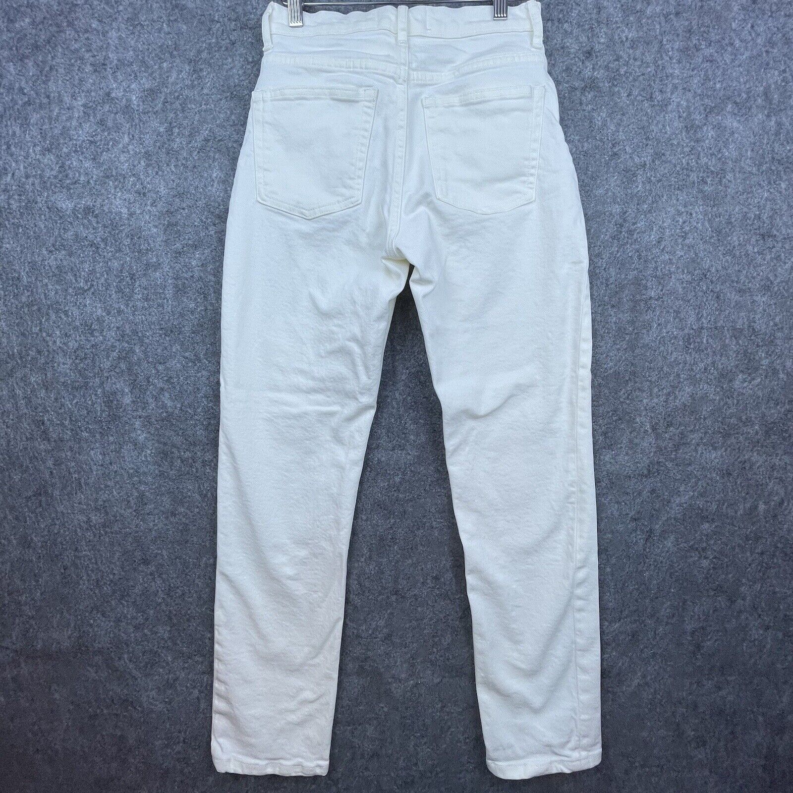 Everlane Everlane Jeans Womens 25 White Cheeky Jean Slim Straight Size 25" / US 0 / IT 36 - 2 Thumbnail