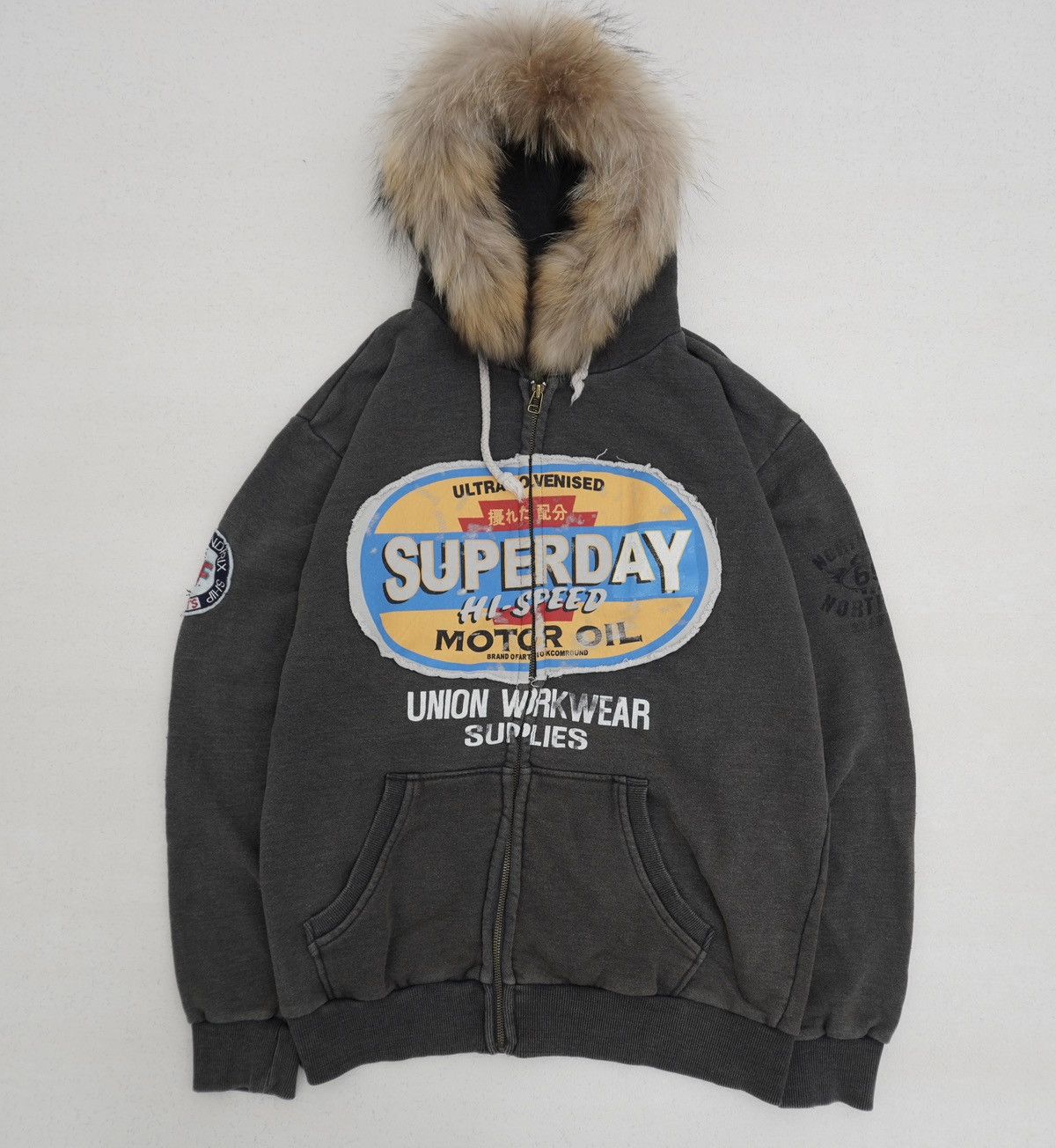 Japanese Brand Superday Retro Graphic Hoodie Fur Hoodie LGB ifsixw9 style Size US L / EU 52-54 / 3 - 1 Thumbnail